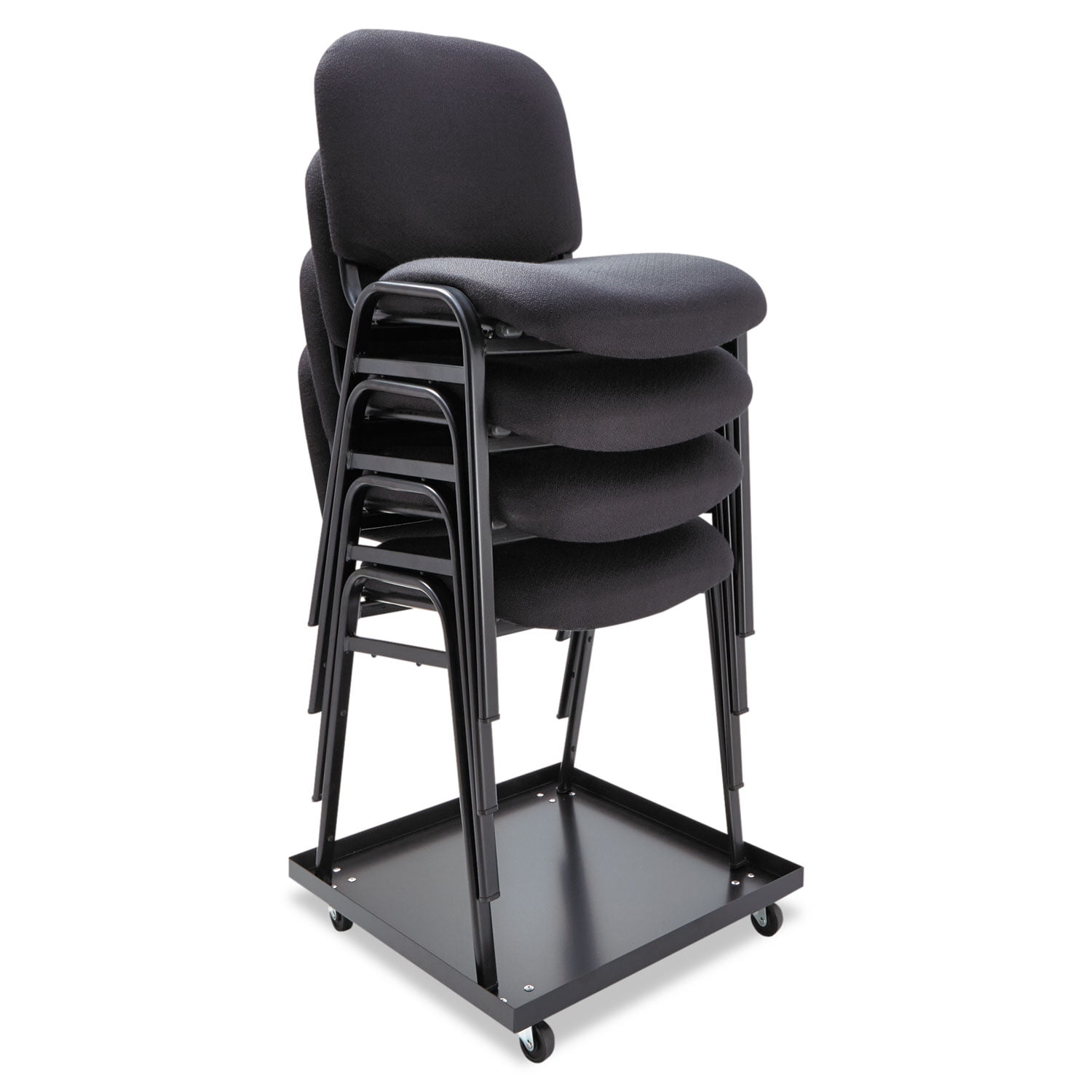 Stacking Chair Dolly 22.44w x 22.44d x 3.93h, Black - Image 5