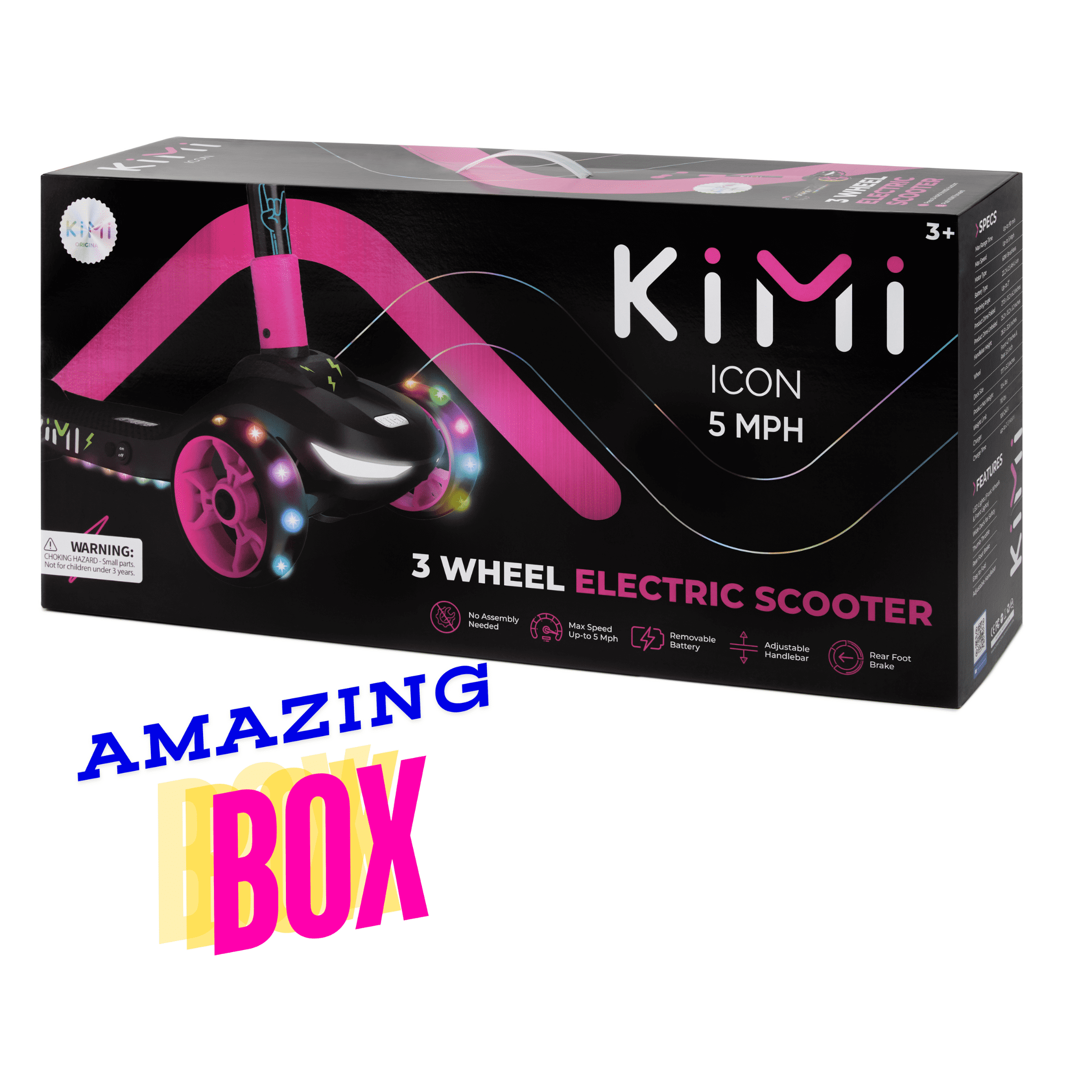 KIMI 3-Wheel Compact Electric Scooter for Children Ages 3-9, LED Safety Lights, 5MPH, 10-Mile Range - Image 36