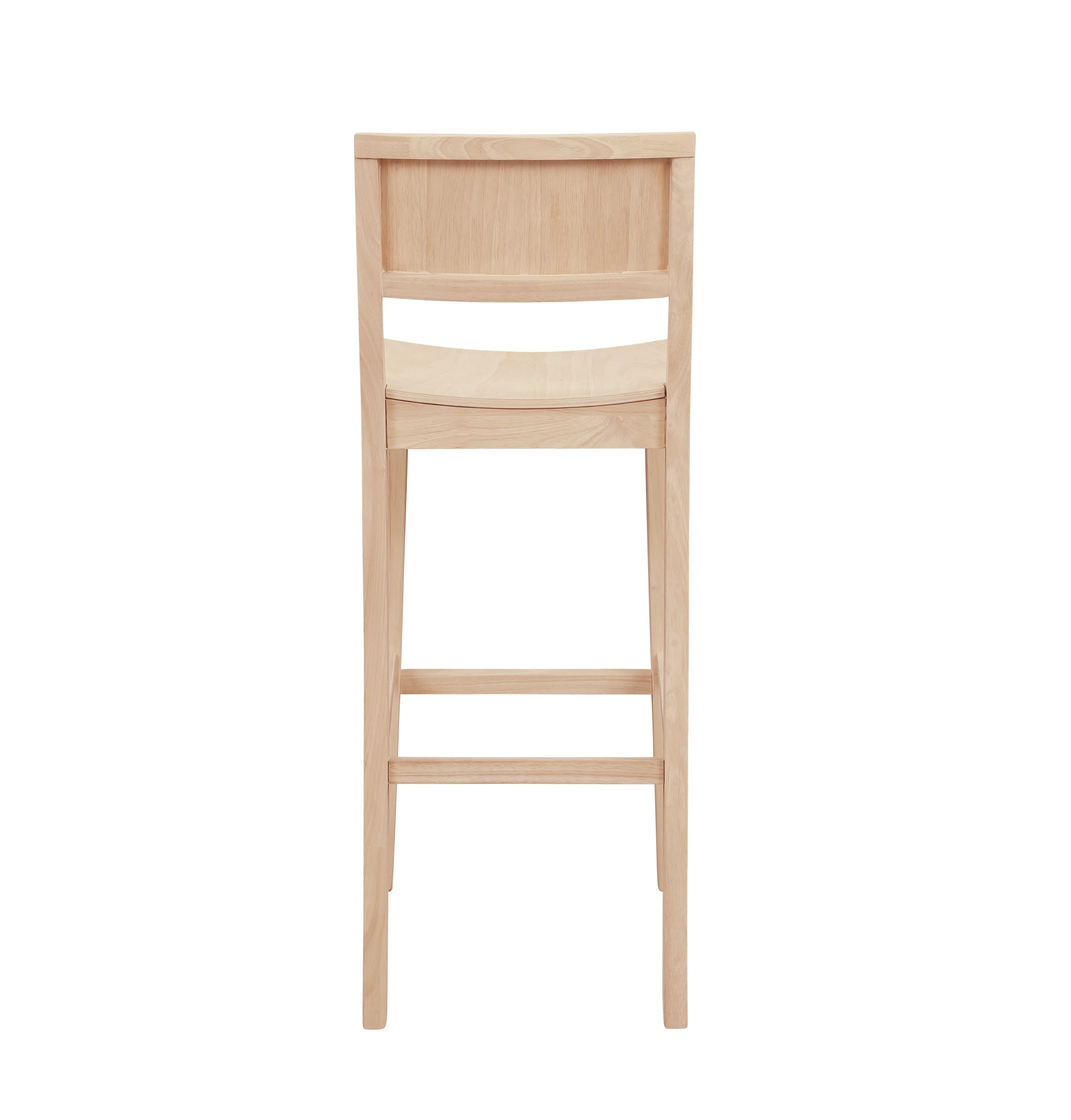 Linon Darcy 30" Indoor Wood Bar Stool, Set of 2, Unfinished - Image 3