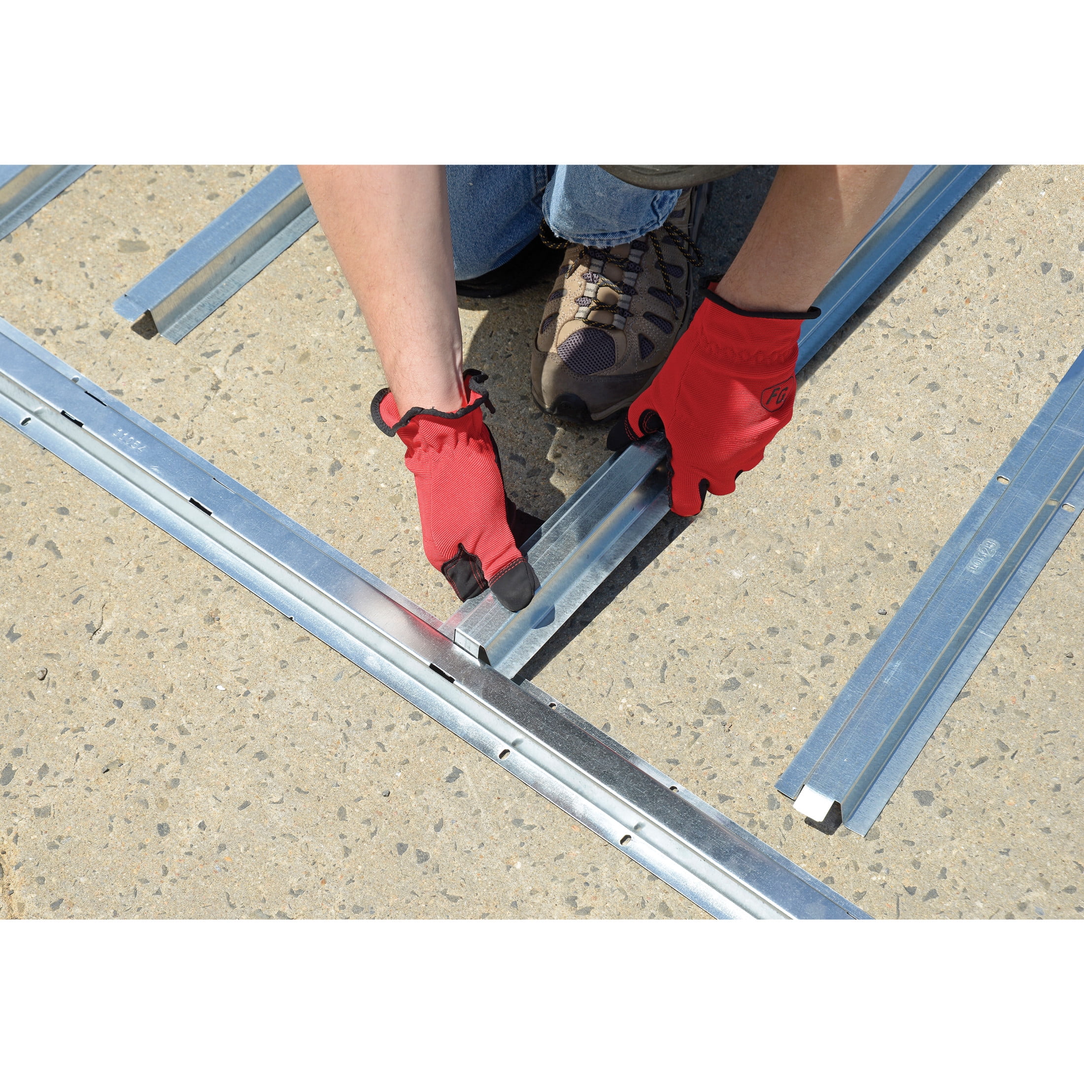 Arrow Yardsaver 7 x 4 ft Grey Floor Frame Kit - Image 5