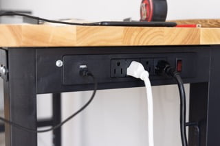 Frontier 48-inch Heavy-Duty Workbench with Adjustable Height, Wood Worktop, Steel Frame - Image 14