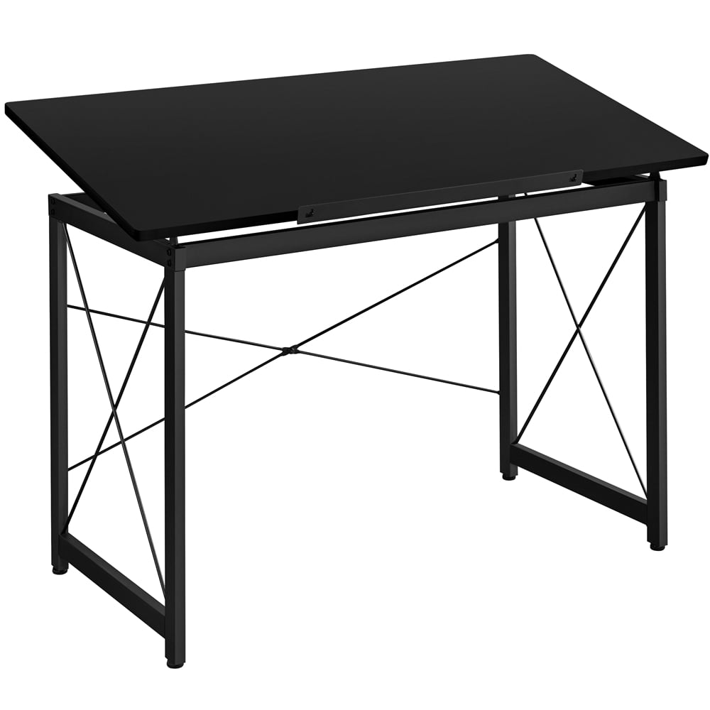 Alden Design Drafting Table with Adjustable Tabletop, Black - Image 2