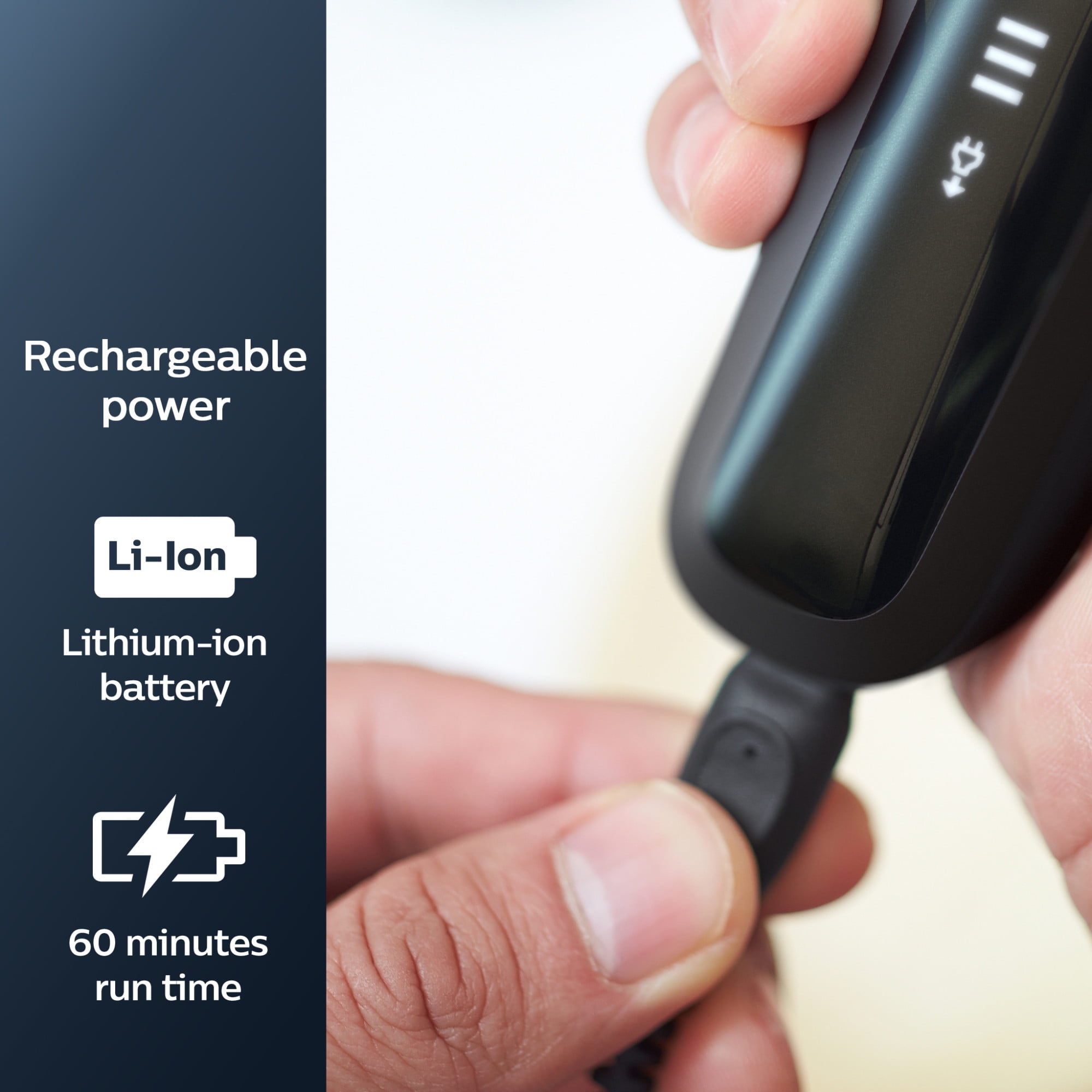 Philips Norelco Shaver 5300, Rechargeable Wet & Dry Shaver with Pop-Up Trimmer, S5588/81 - Image 9