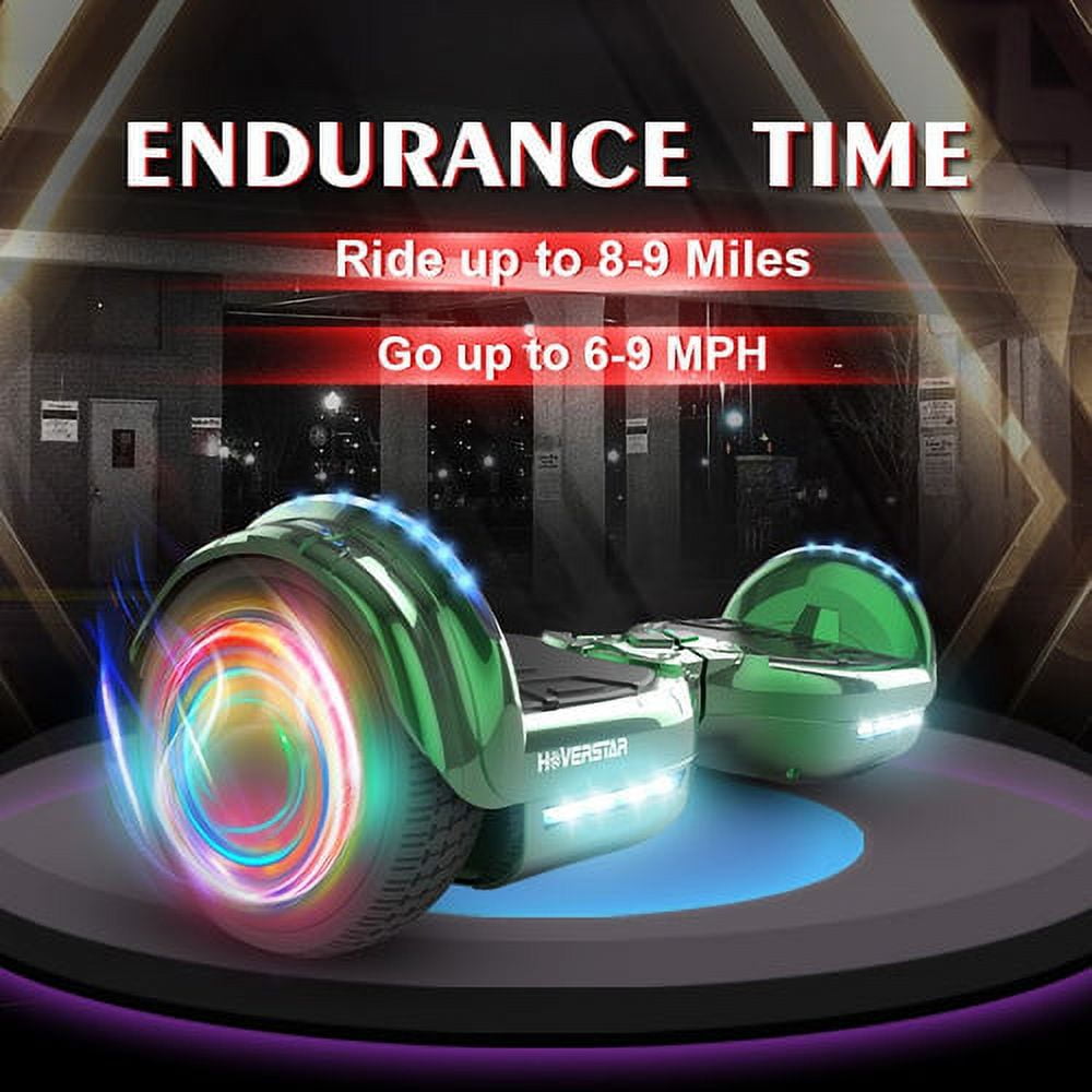 Newest Bluetooth Hoverboard, Chrome Color Hover Board Led Wheels Self Balancing Scooter with Built-in Speaker for Kids, Teenager - Image 7