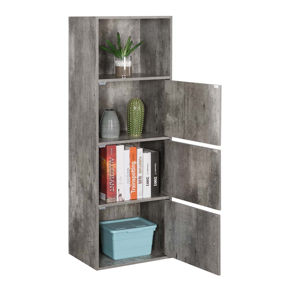 Convenience Concepts Xtra Storage 3 Door Cabinet with Shelf, Faux Birch - Image 2