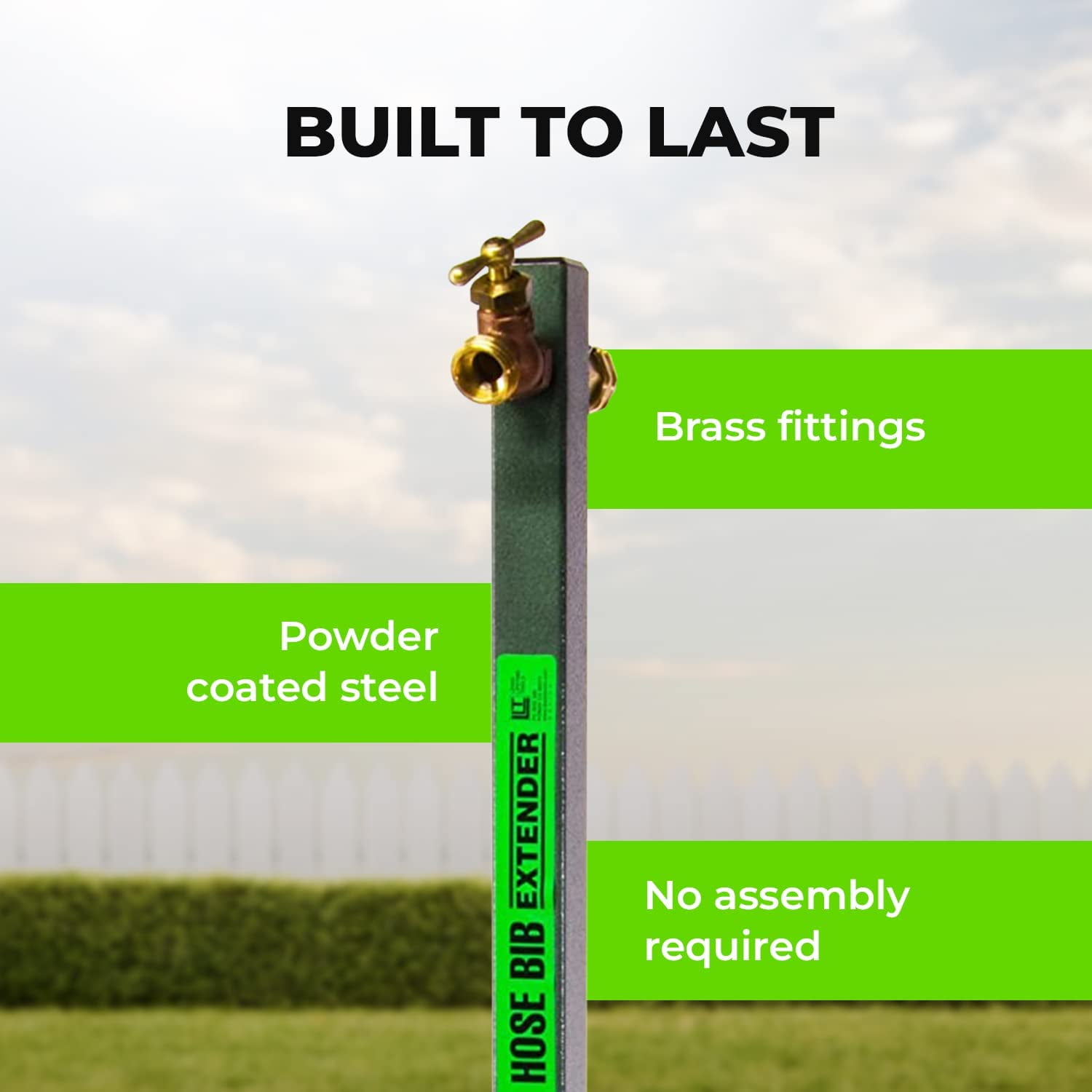 Yard Butler Hose Bib Extender outdoor faucet extender and remote spigot puts your garden hose where you want it - IHBE-6 - Image 6