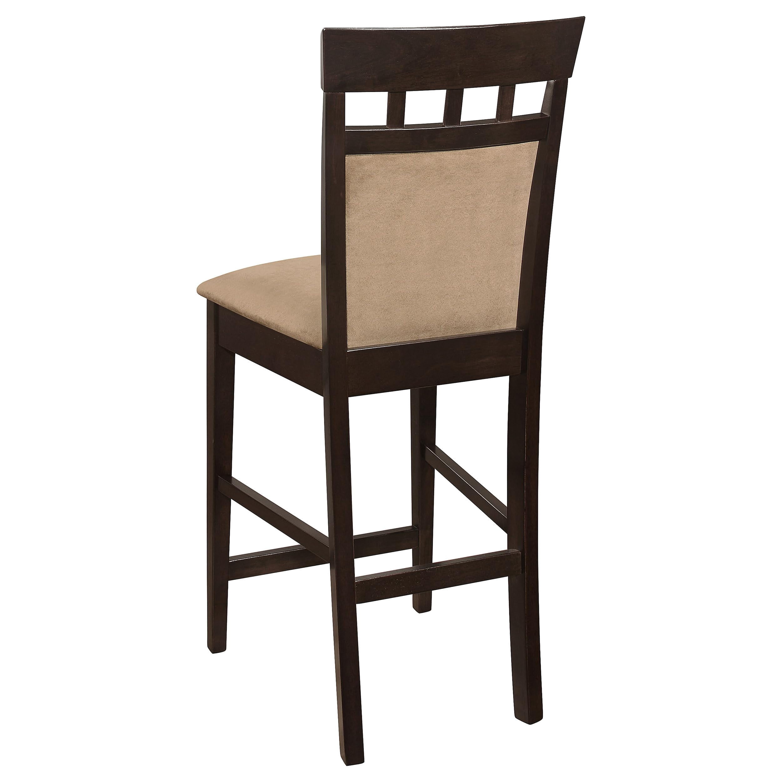 Gabriel Upholstered Counter Height Stools Cappuccino and Beige (Set of 2) - Image 7