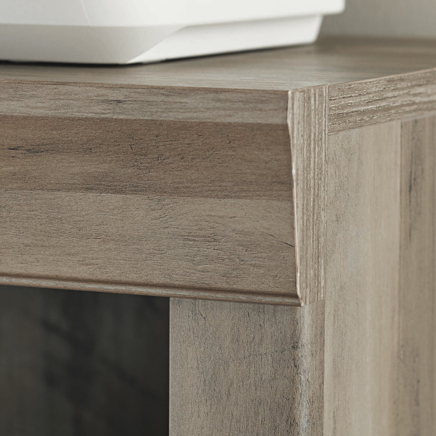 Better Homes & Gardens Glendale 5 Shelf Bookcase, Rustic Gray Finish - Image 3