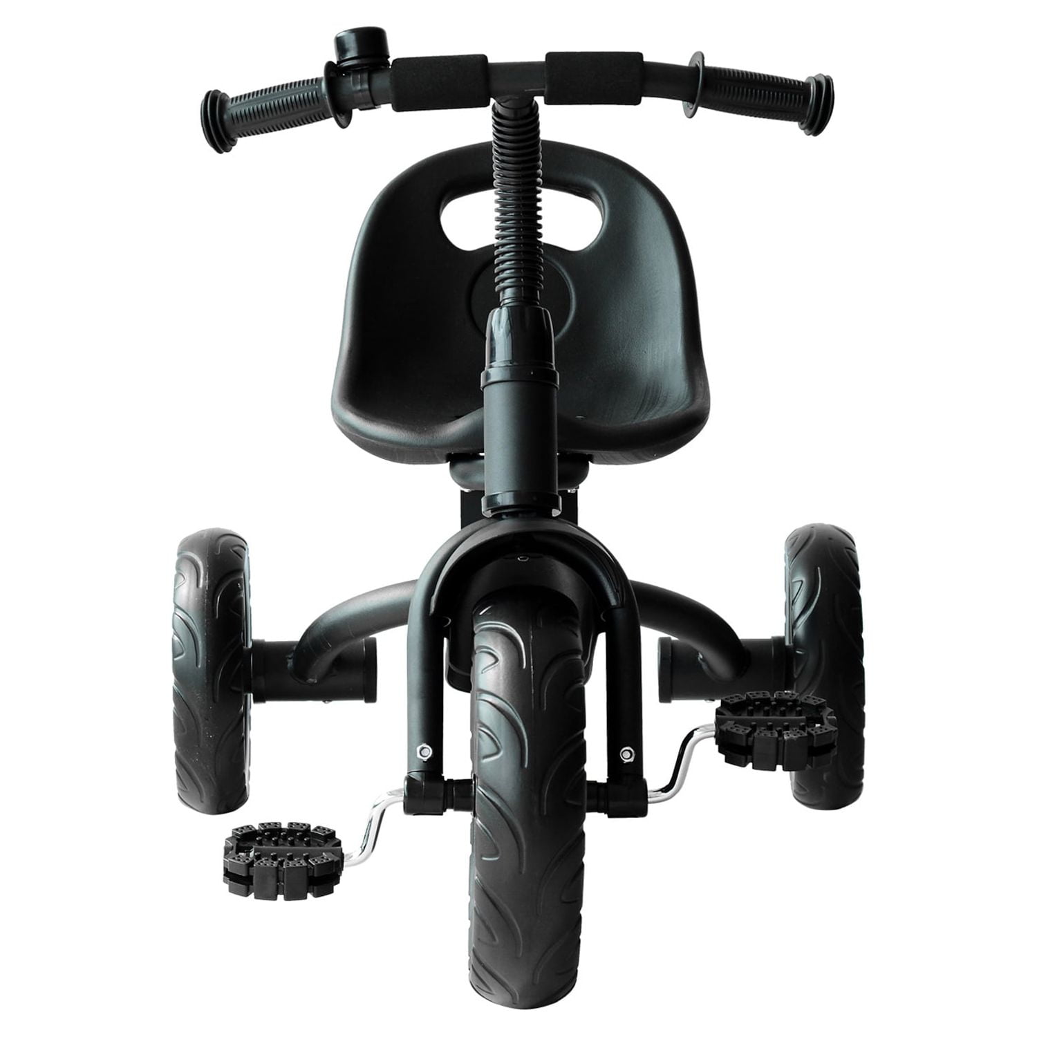 Qaba 3-Wheel Recreation Ride-On Toddler Tricycle With Bell Indoor / Outdoor - Black - Image 9