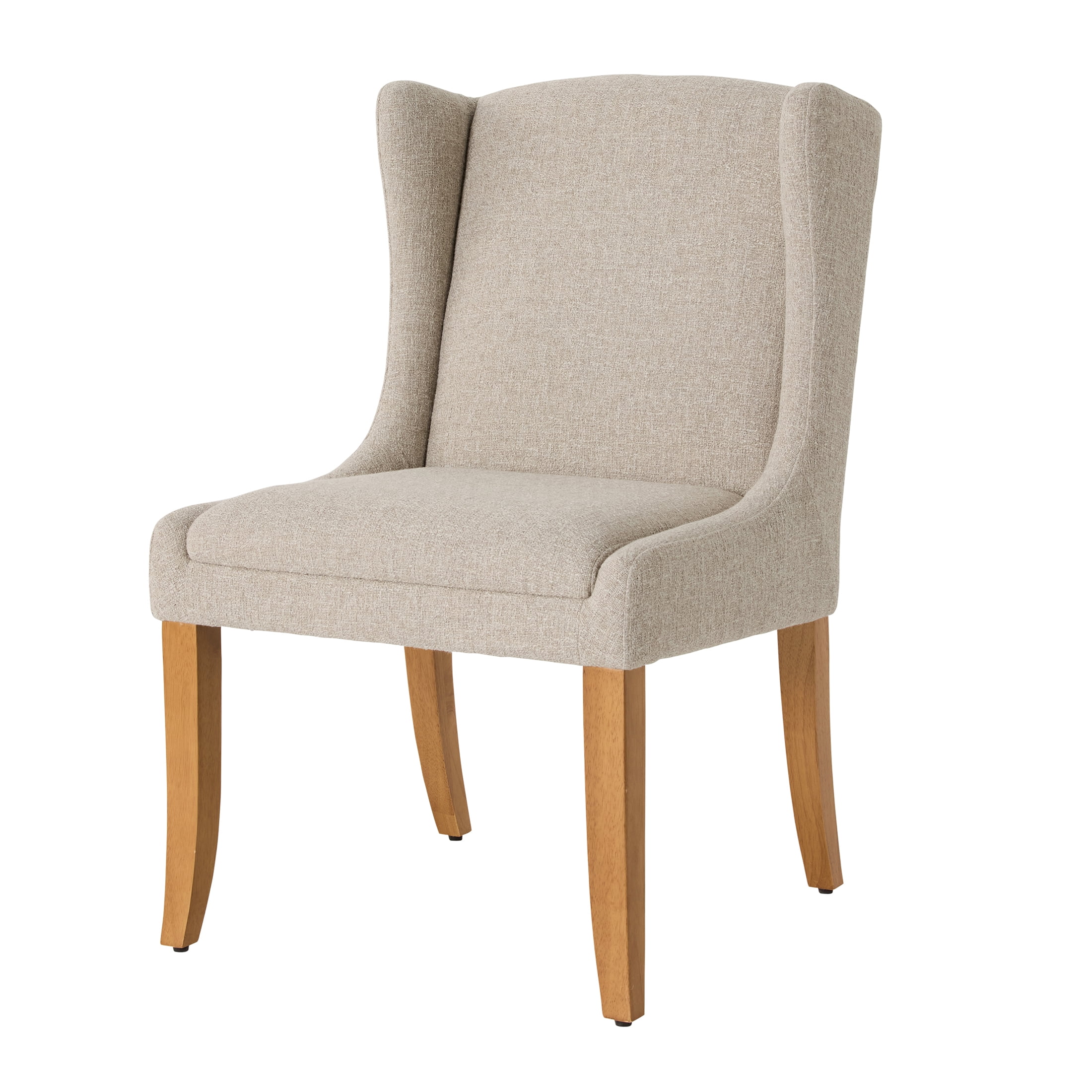 Better Homes & Gardens Windsor Upholstered Wingback Dining Chair 2 Pack, Wheat - Image 5