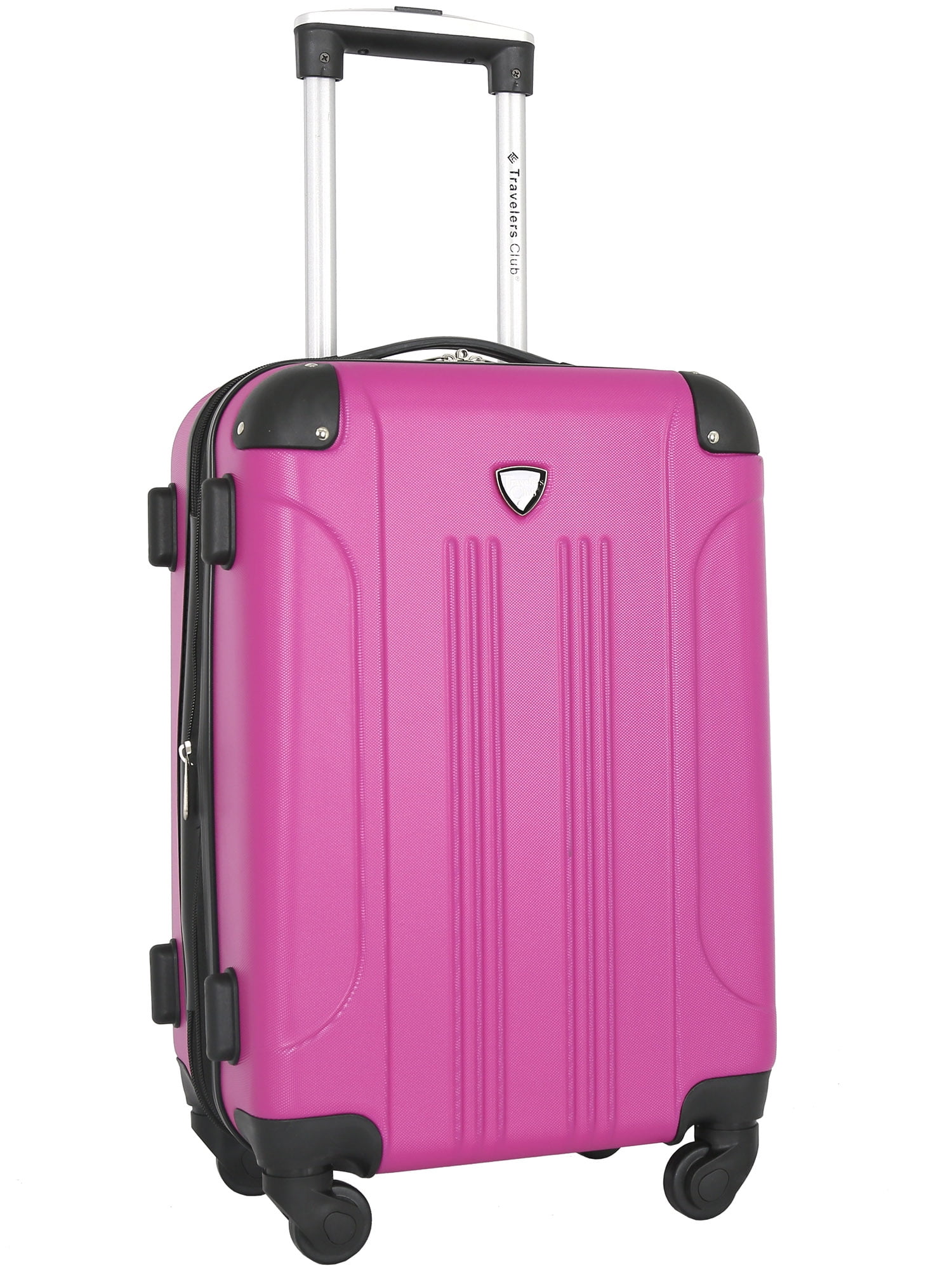 Travelers Club 20-inch Expandable ABS 20" Hard-Side Rolling Carry-On - Fuchsia - Image 7