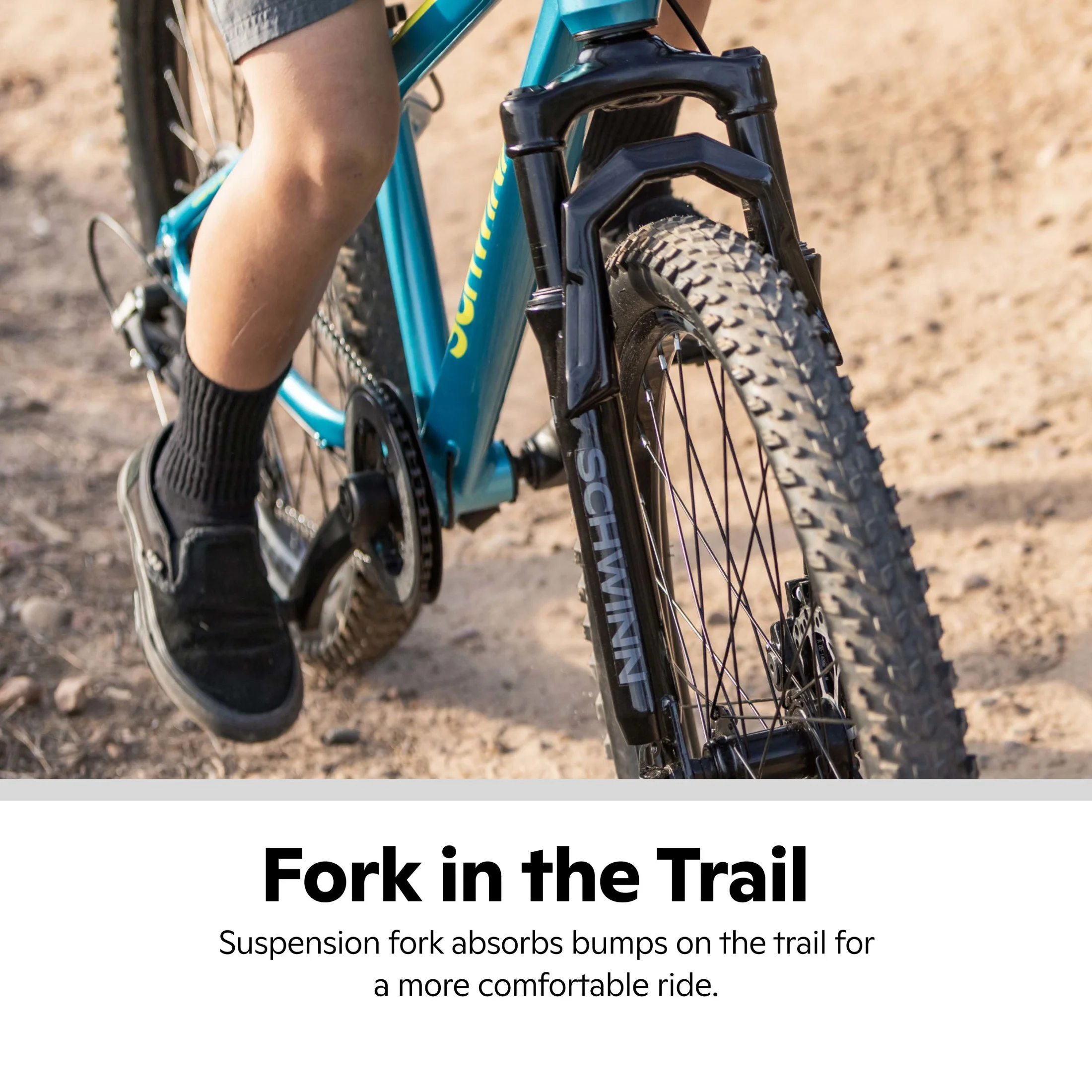 Schwinn 20" Axum Sport Kids Unisex Mountain Bike, Ages 8 and up, Teal - Image 2