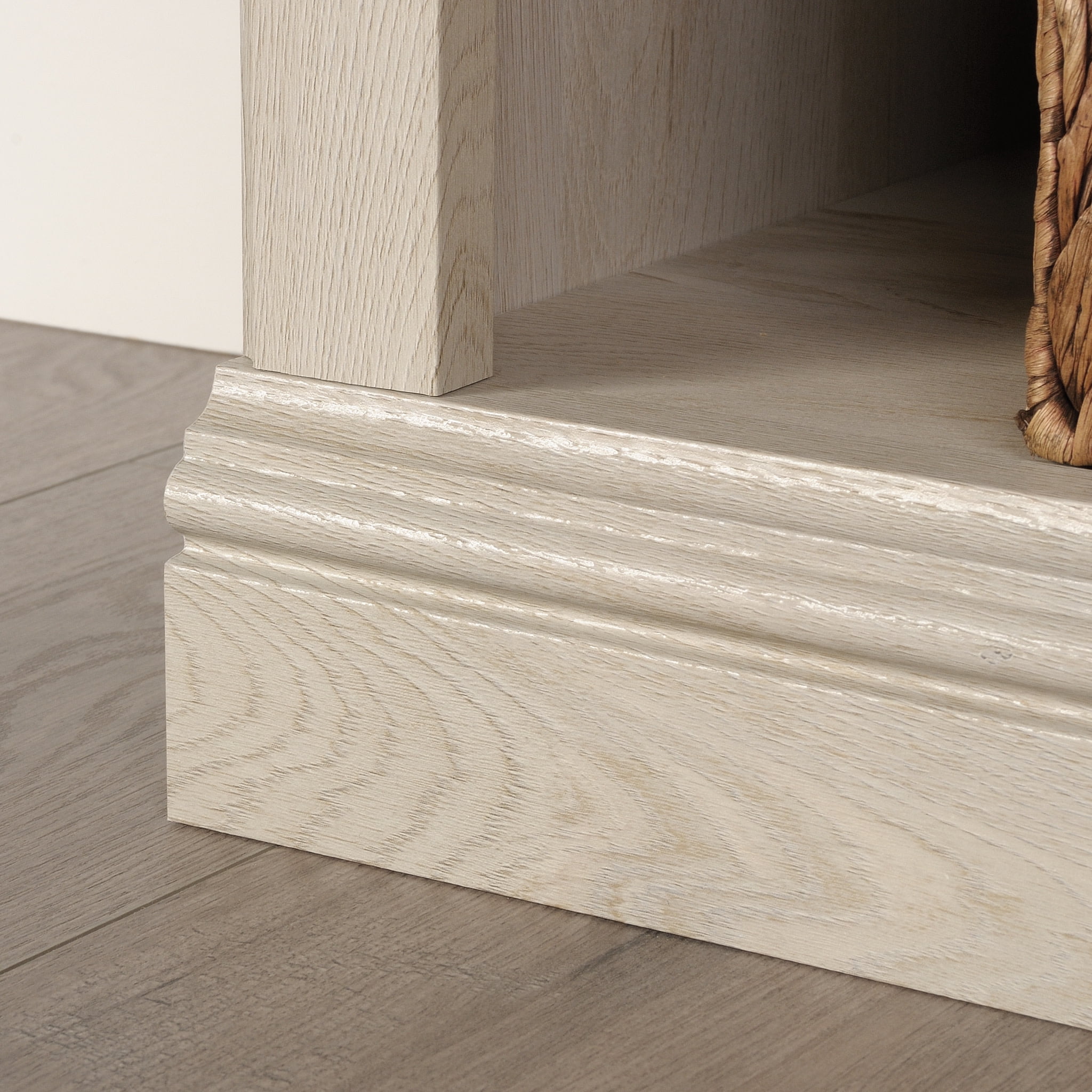 Sauder 3-Shelf Bookcase, Chalked Chestnut Finish - Image 2