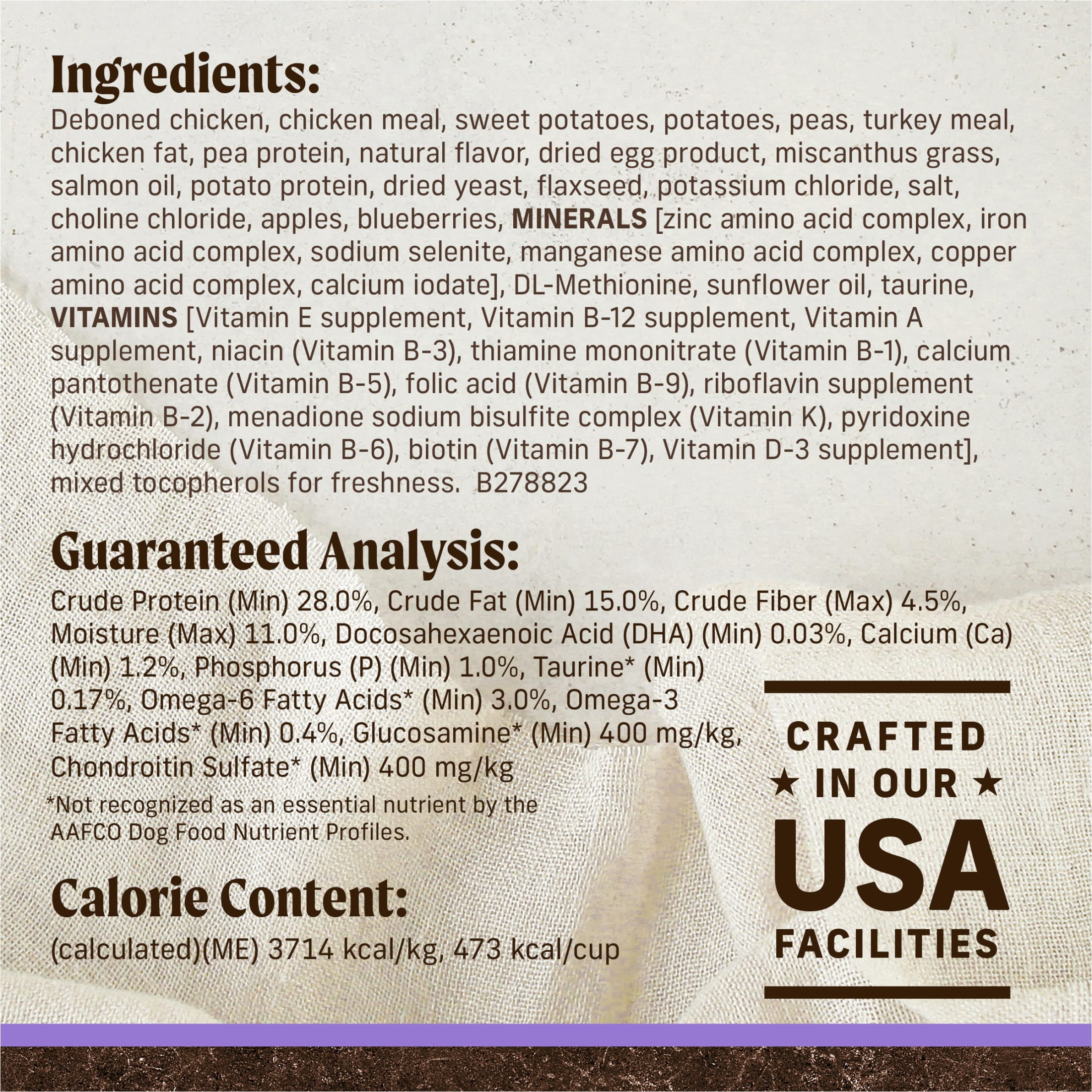 Merrick Grain-Free Puppy Dry Dog Food, High Protein Real Chicken & Sweet Potato, 22 lb Bag - Image 2