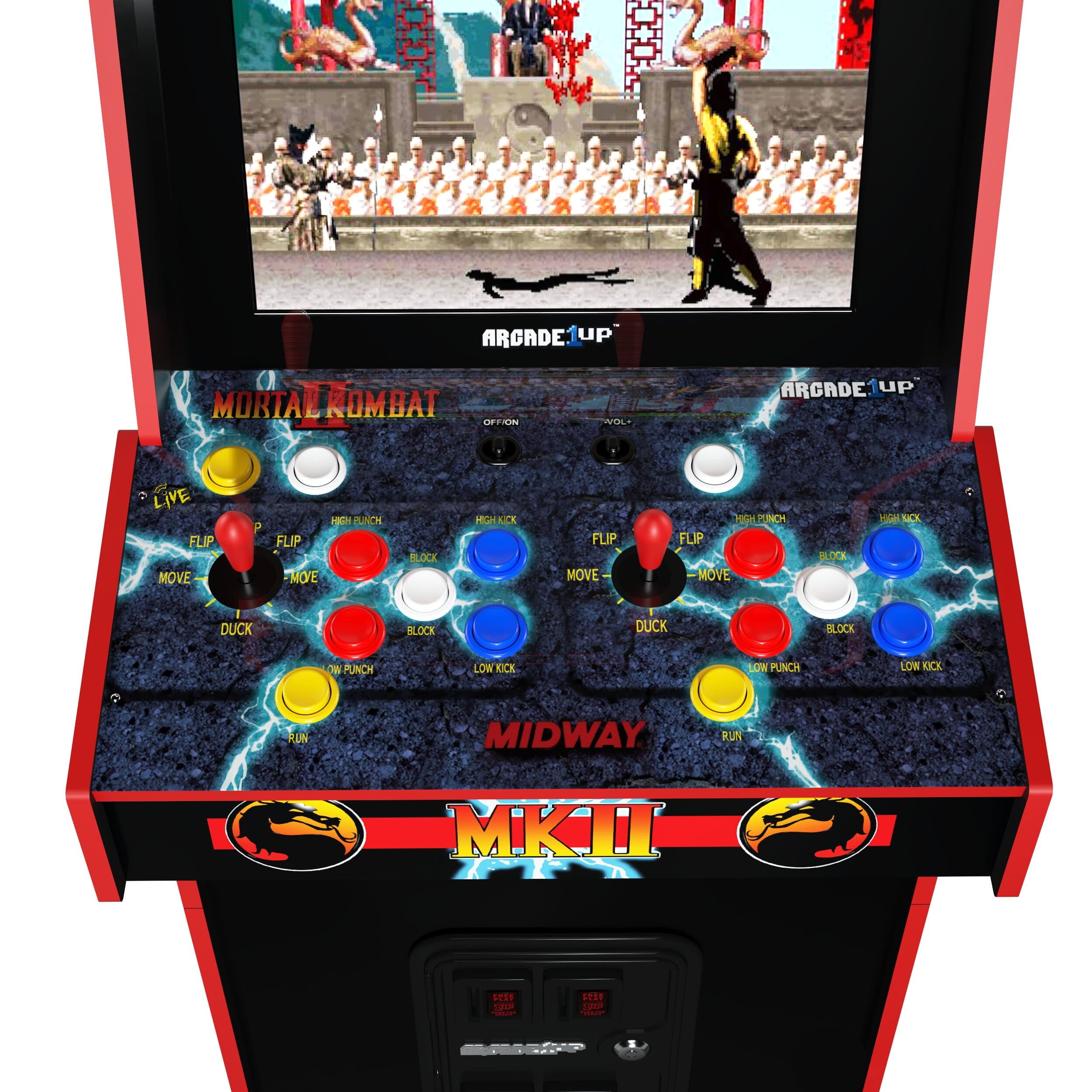 Arcade1Up Mortal Kombat II Deluxe Arcade Game with 5-foot-tall full-size stand-up cabinet, Black - Image 7
