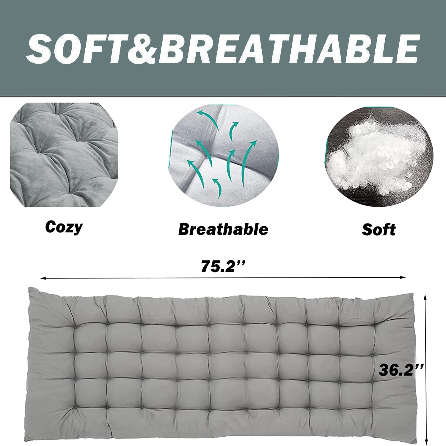 SUGIFT Camping Cot 75*28 inch Folding Bed with Carry Bag, Adult - Image 7