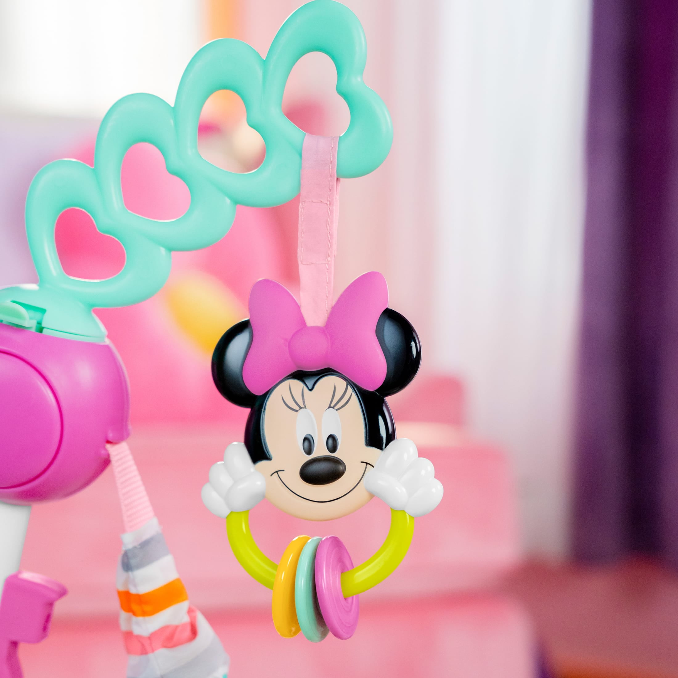 Disney Baby Minnie Mouse Forever Besties Infant Activity Center Jumper, Pink, Unisex, Infants Ages 6 Months to 1 Year - Image 7