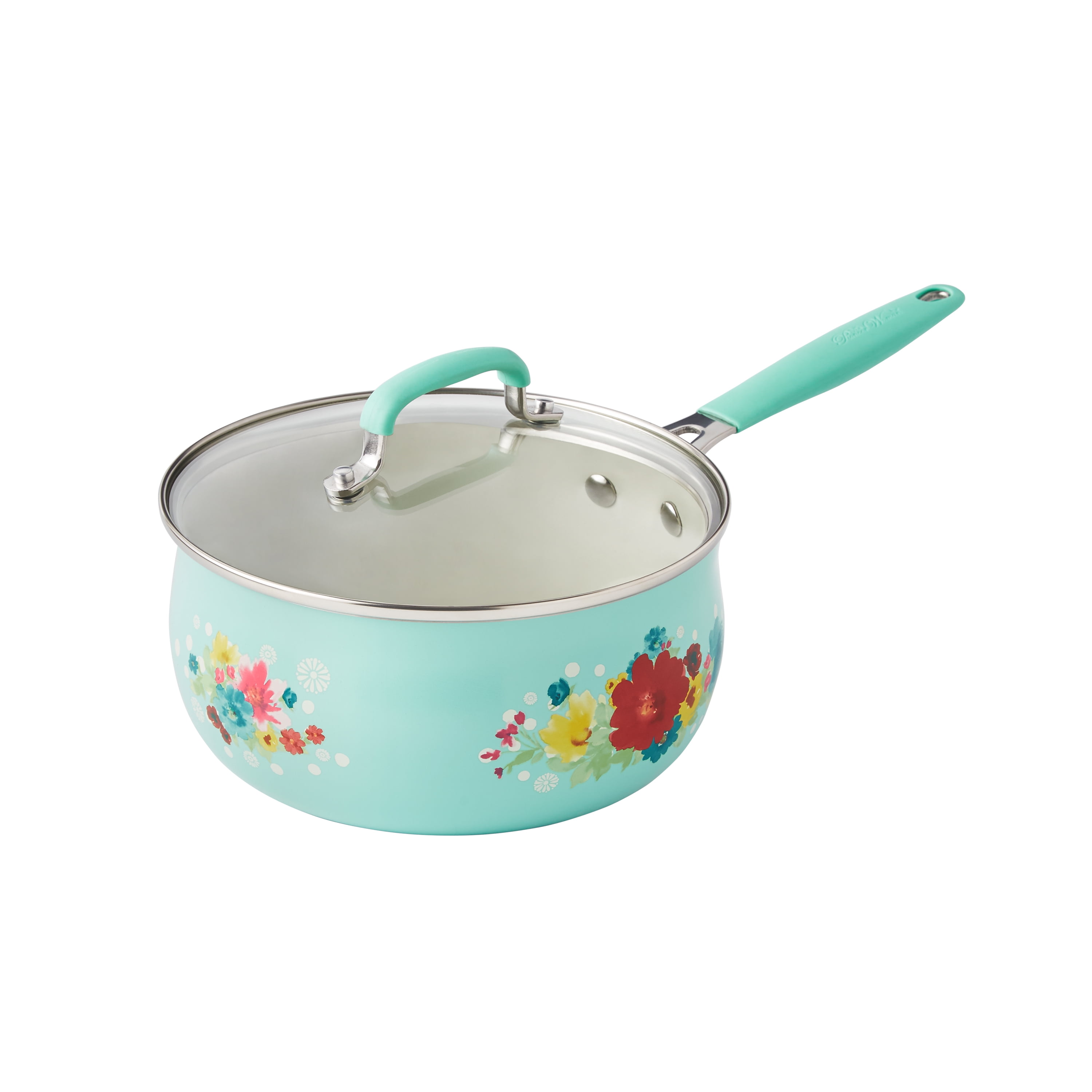 The Pioneer Woman Classic Ceramic Breezy Blossom Cookware Set, 12 Piece Set - Image 9