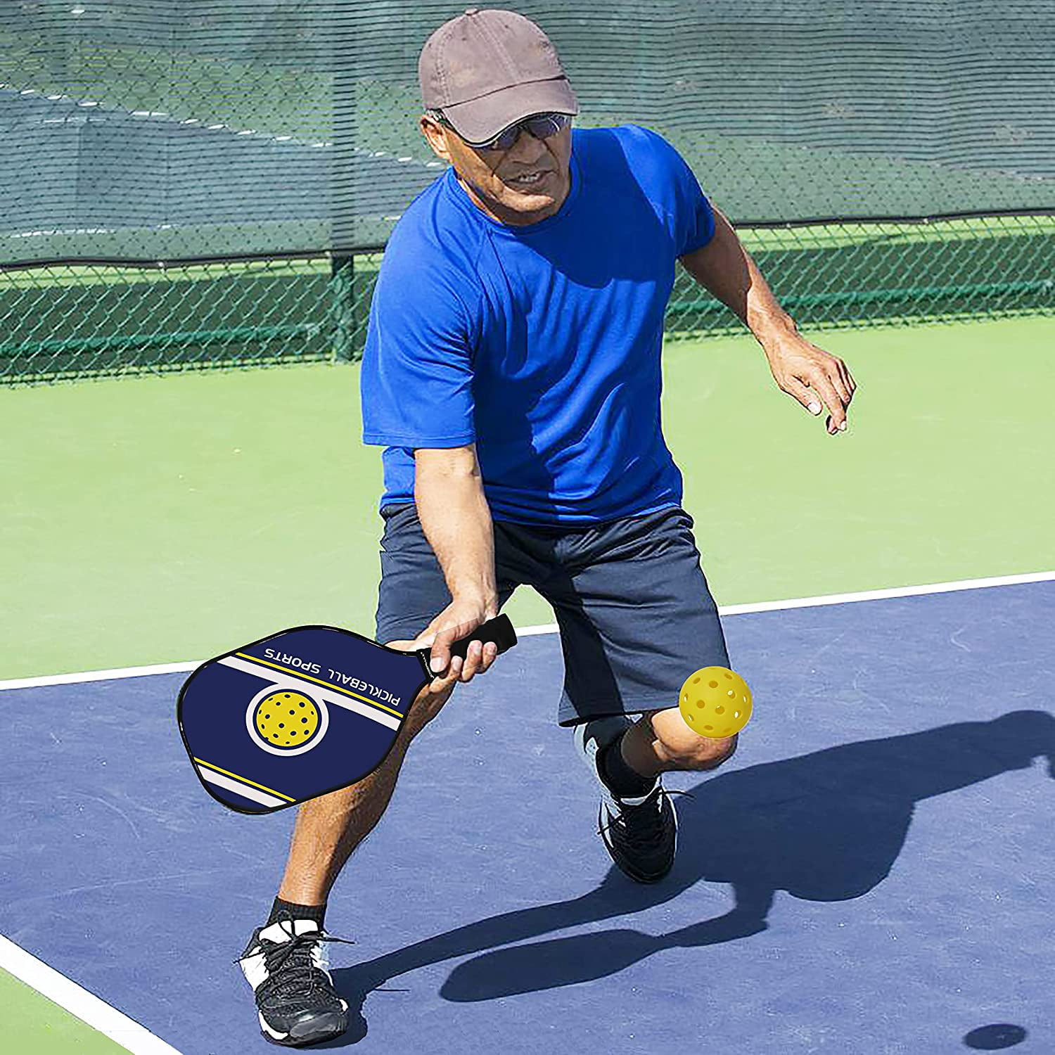 JOGENMAX Wood Pickleball Paddles,Pickleball Set of 4 with Balls - Image 6