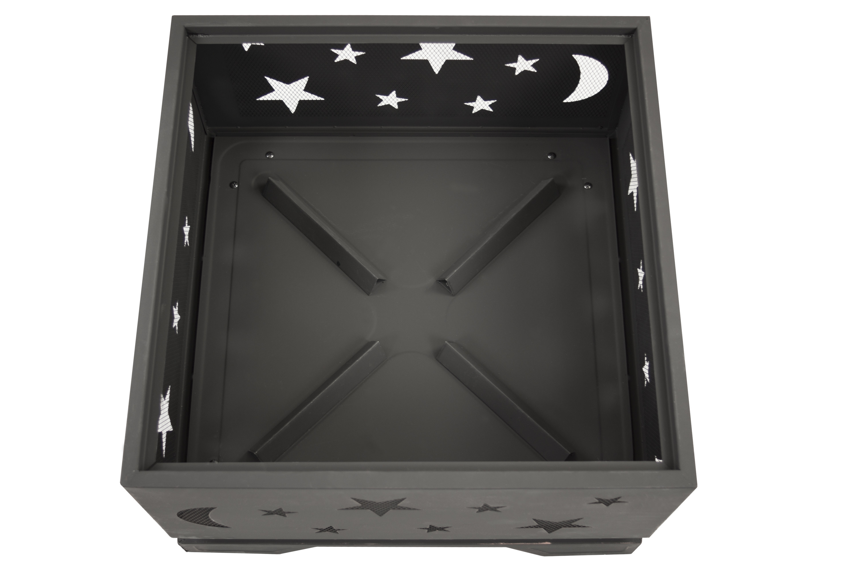 Pleasant Hearth Stargazer Square Steel Wood Burning Fire Pit - Image 6