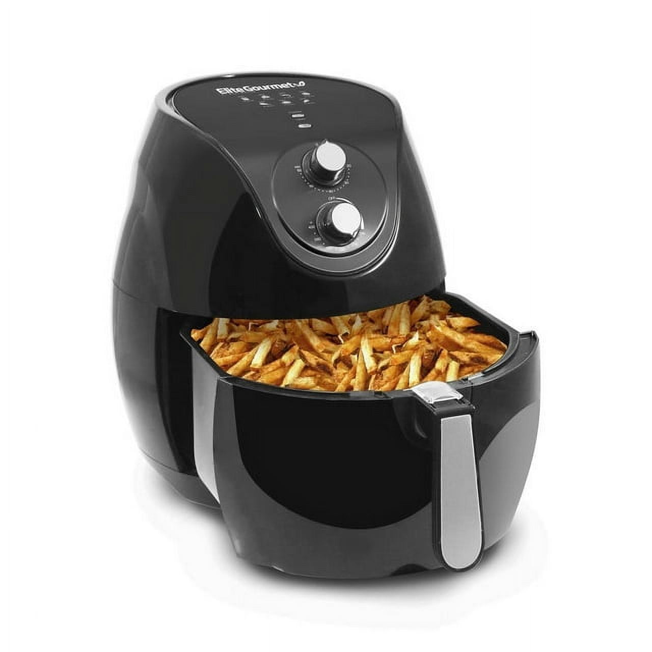 Elite Cuisine 6.5 qt Air Fryer, Black - Automatic Shutoff, Nonstick - Image 4