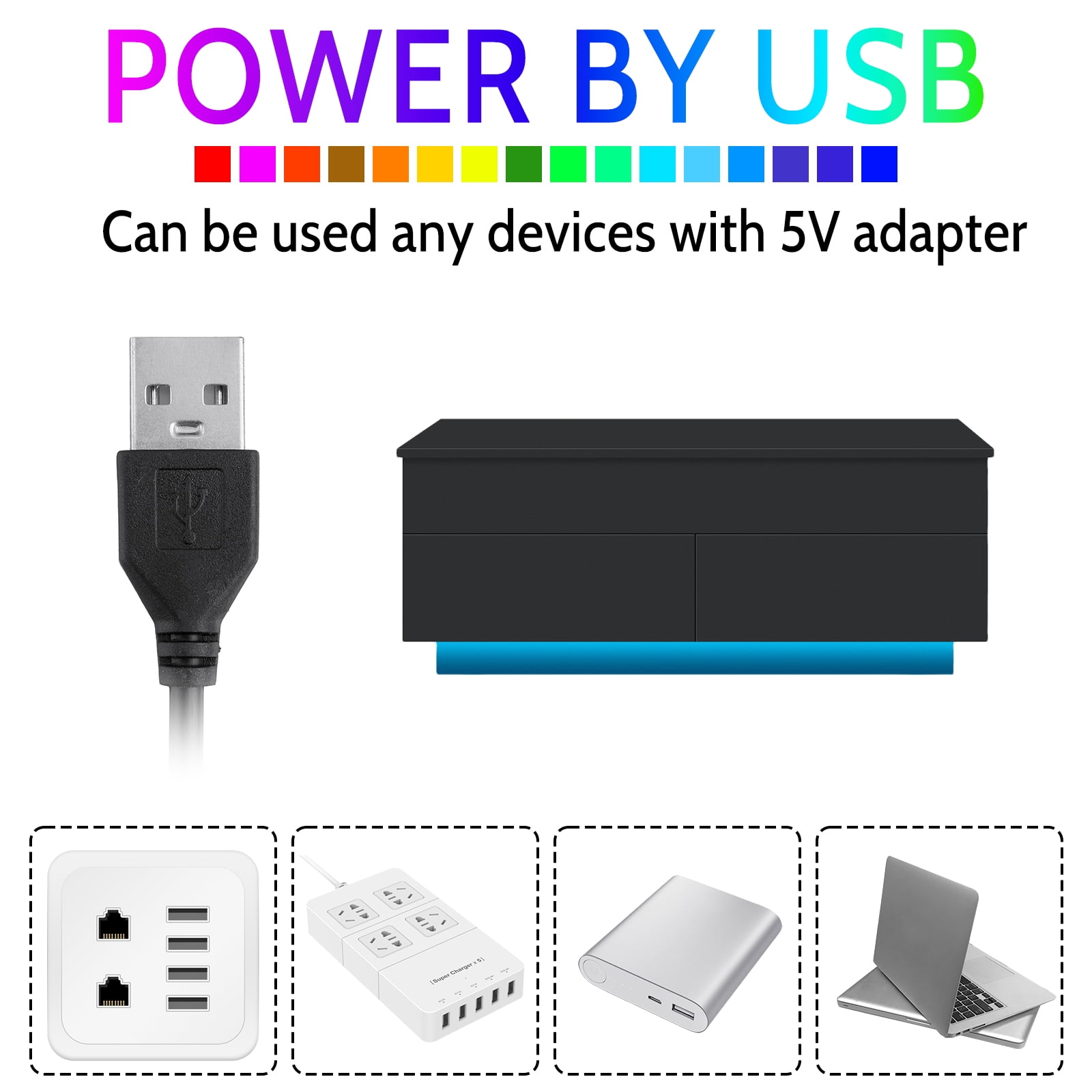 Hommpa LED Lift Top Coffee Table with Storage Modern Coffee Tables for Living Room Rectangle High Gloss Center Table with 2 Drawers - Image 5