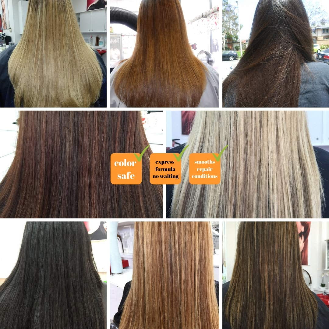 Clarifying Shampoo with Brazilian Keratin Treatment and Intensive Hair Mask KIT Tratamiento de Keratina Alisado 120ml KERAZON - Image 4