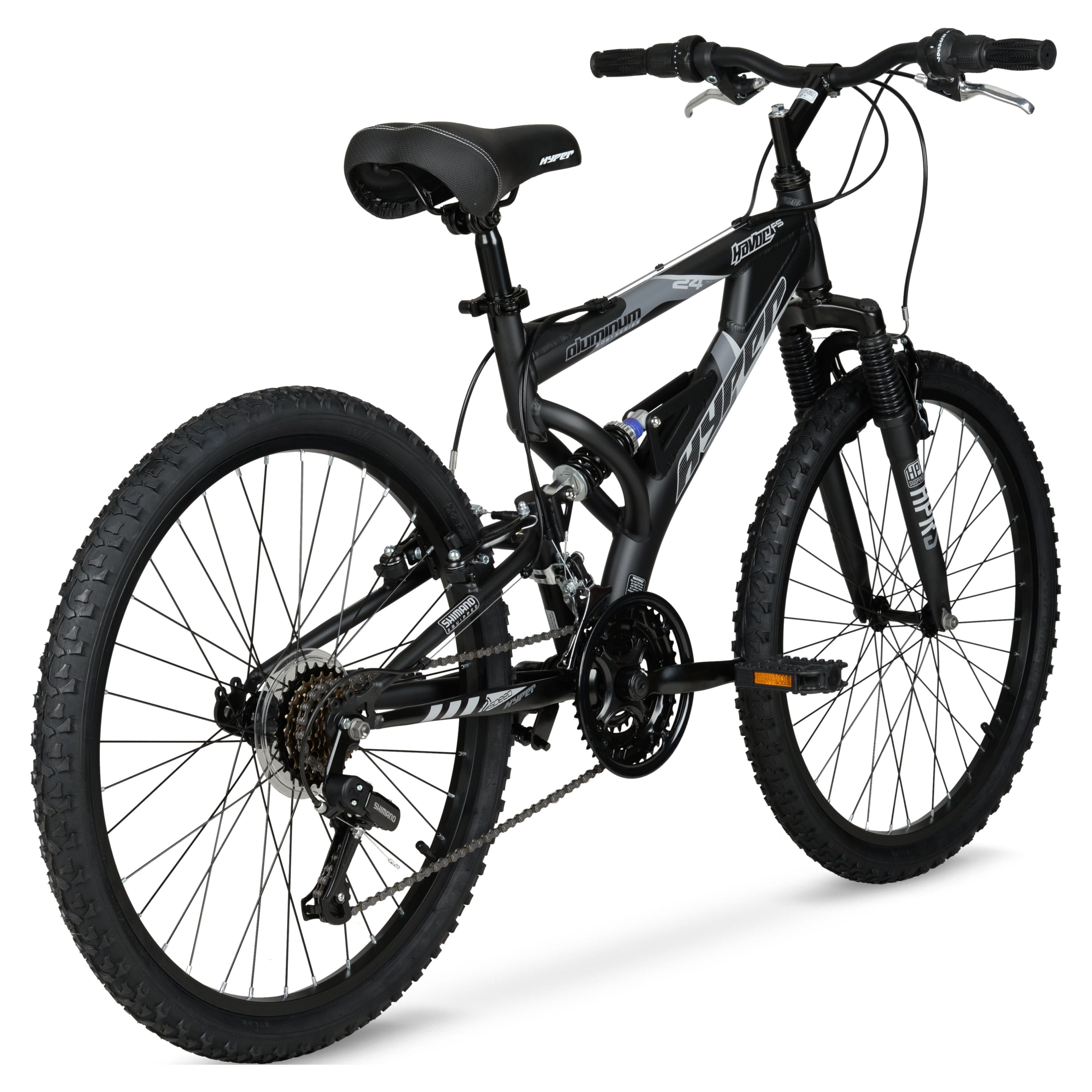 24" Hyper Bicycles Havoc Mountain Bike, Youth/Adult, Recommended Ages 10-14 Years Old, Black - Image 5