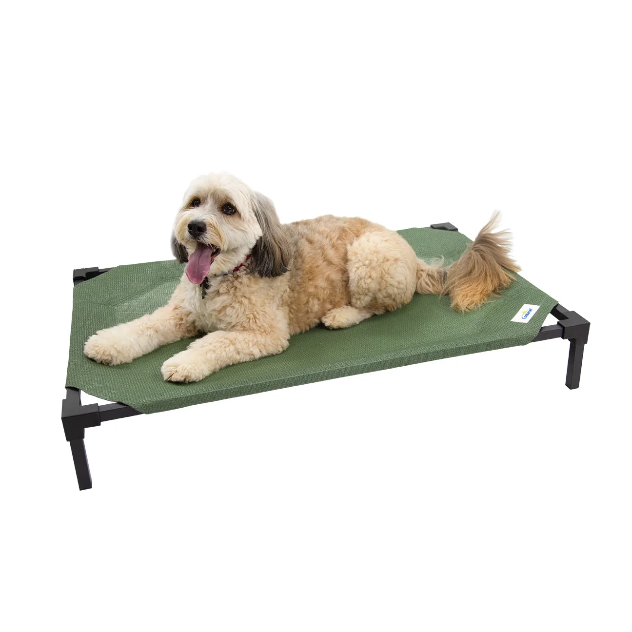 (2 pack) Coolaroo Cooling Elevated Dog Bed PRO with Heatshield, Fits in 48in Crate, Easy Assembly, Everglade Green - Image 9