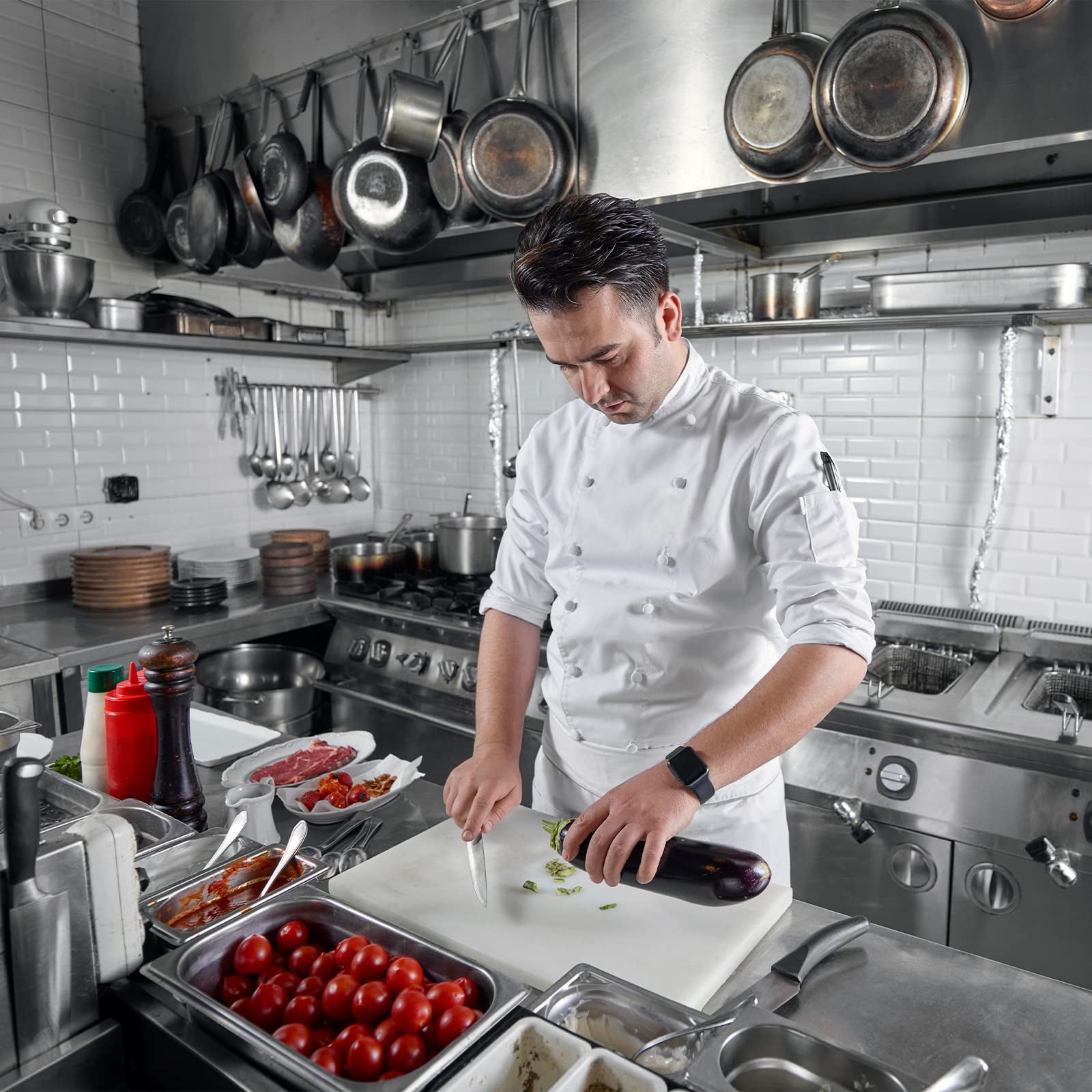 Profeeshaw 18" x 48" 400 lb Commercial NSF Stainless Steel Shelf Wall Mount Floating Shelving - Image 4