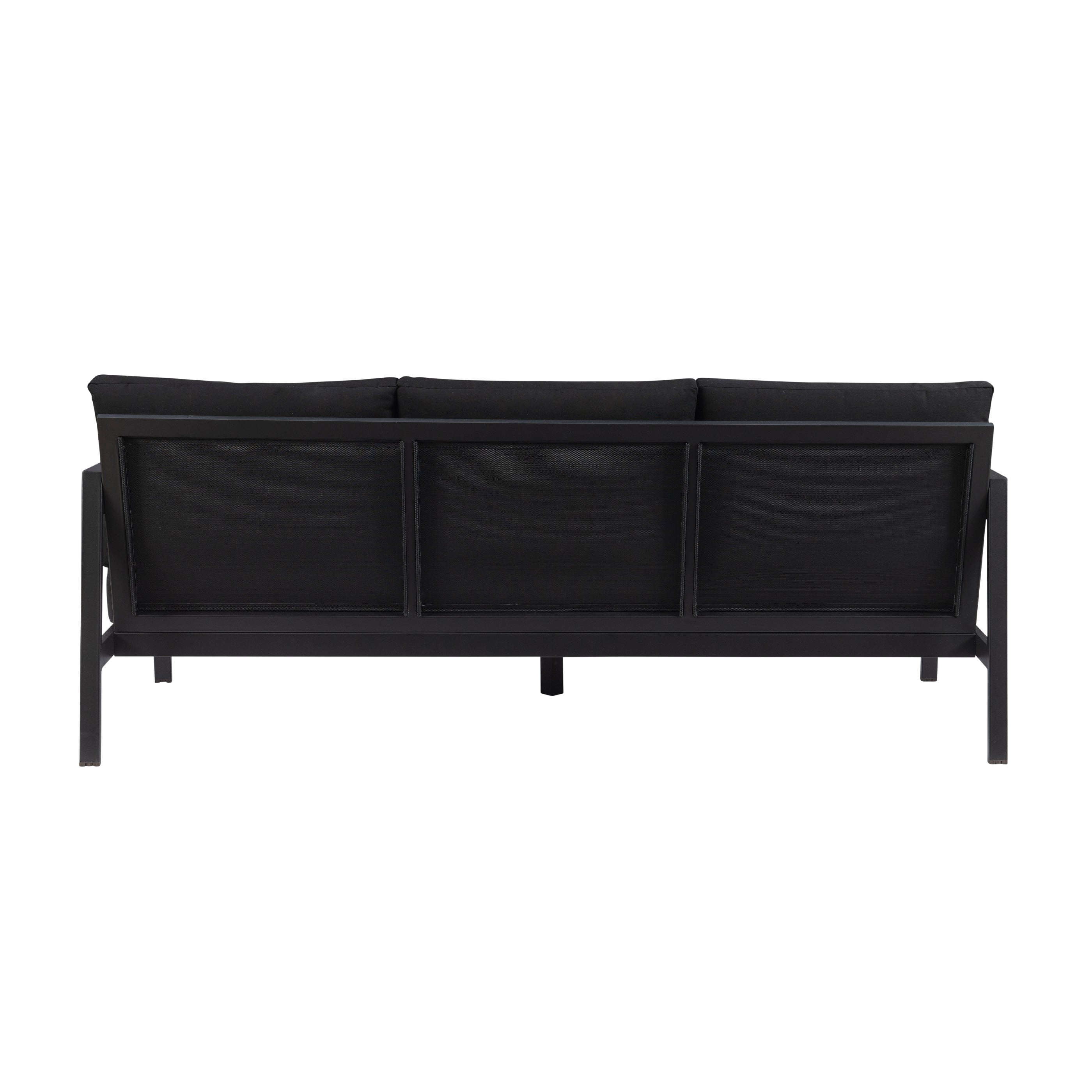 Linon Arlington Outdoor Sofa, Black - Image 3