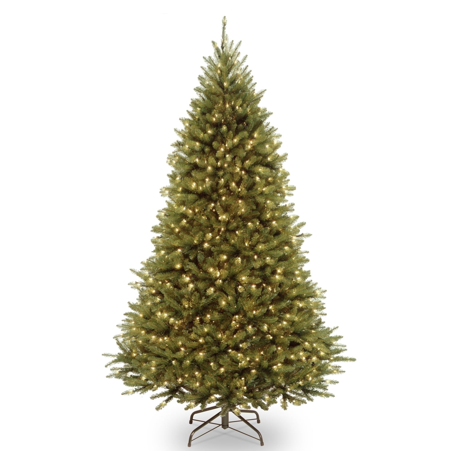7.5 ft. Artificial Pre-Lit Kingswood Fir Medium Christmas Tree, Green, Dual Color® LED Lights, Includes Stand - Image 4