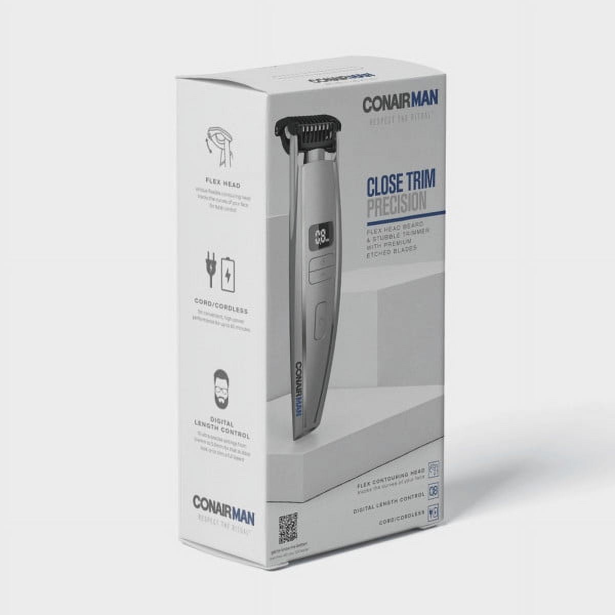 ConairMAN Beard Trimmer for Men, Cord/Cordless Digital Length Control Beard and Stubble Trimmer GMT980 - Image 11