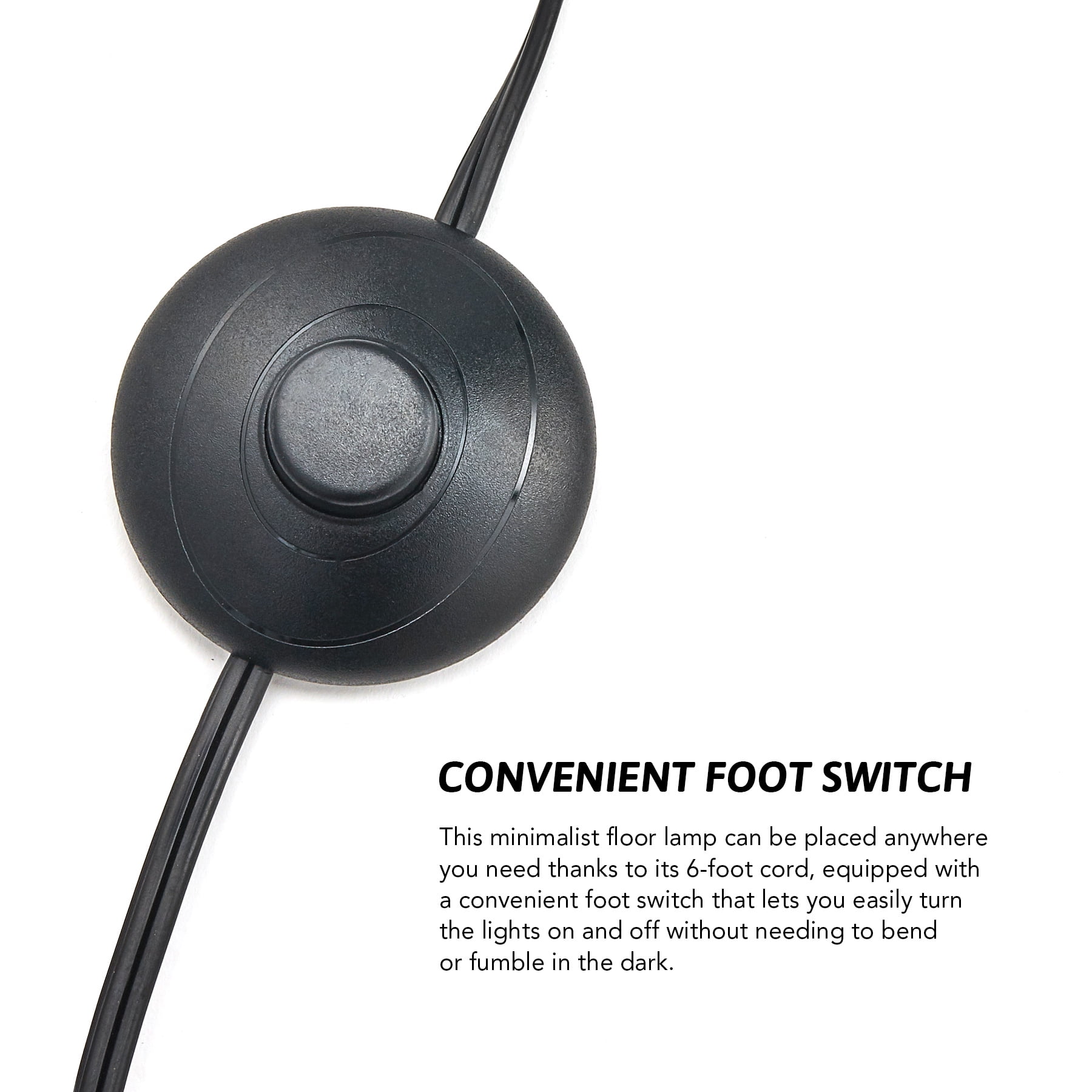 Bestco 65" Industrial Floor Lamp w Adjustable Shades for Bedroom Living Room More - Image 4