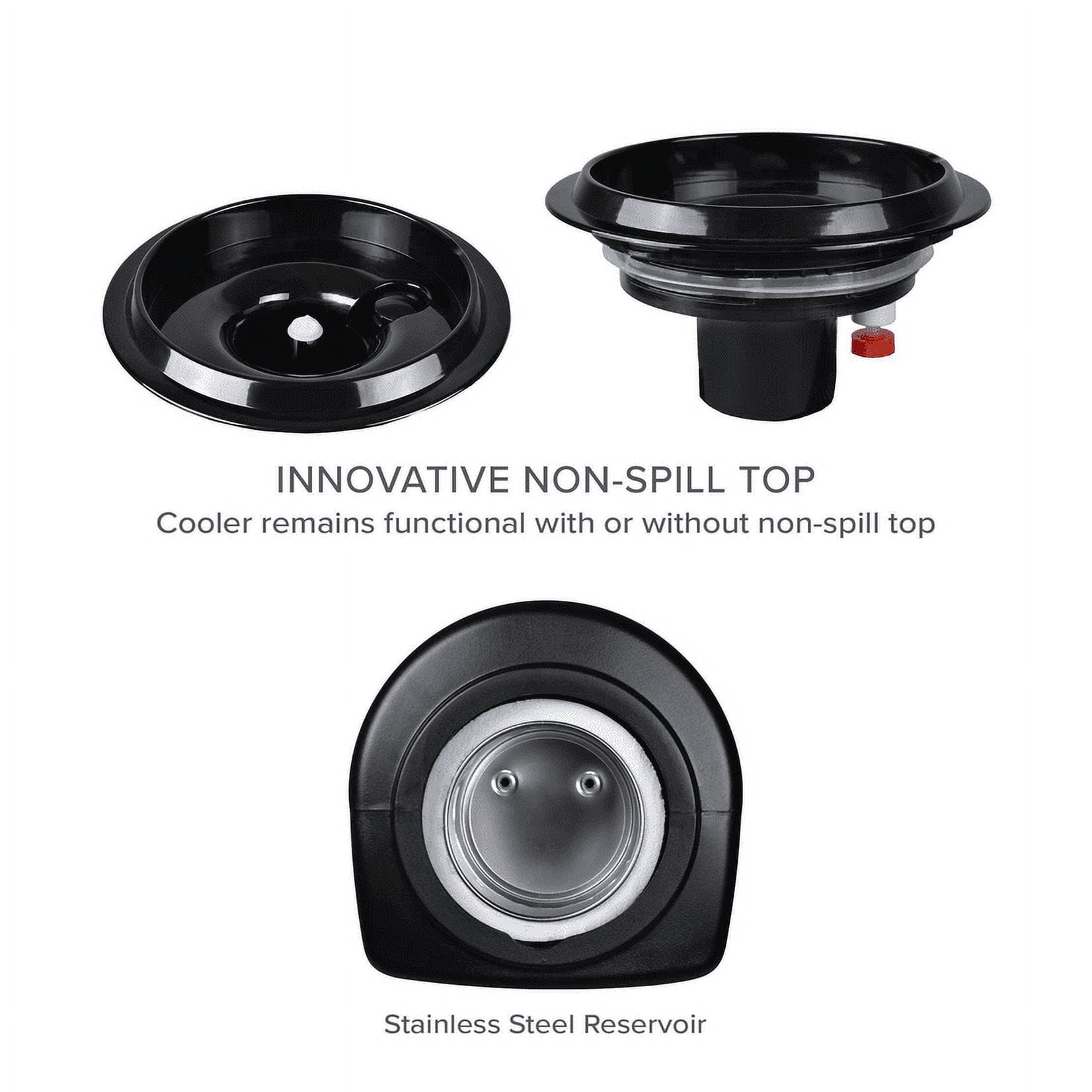 Brio Top Loading Water Cooler Dispenser - Hot and Cold Water, Child Safety Lock, Holds 3/5 Gallon Bottles - UL/Energy Star Approved - Image 2