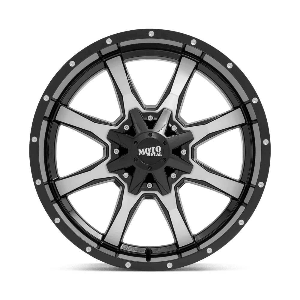 Moto Metal Cast Aluminum Rim MO970 20X10 6X135/5.5 G-BLK MACH -24MM, MO97021067324N - Image 3