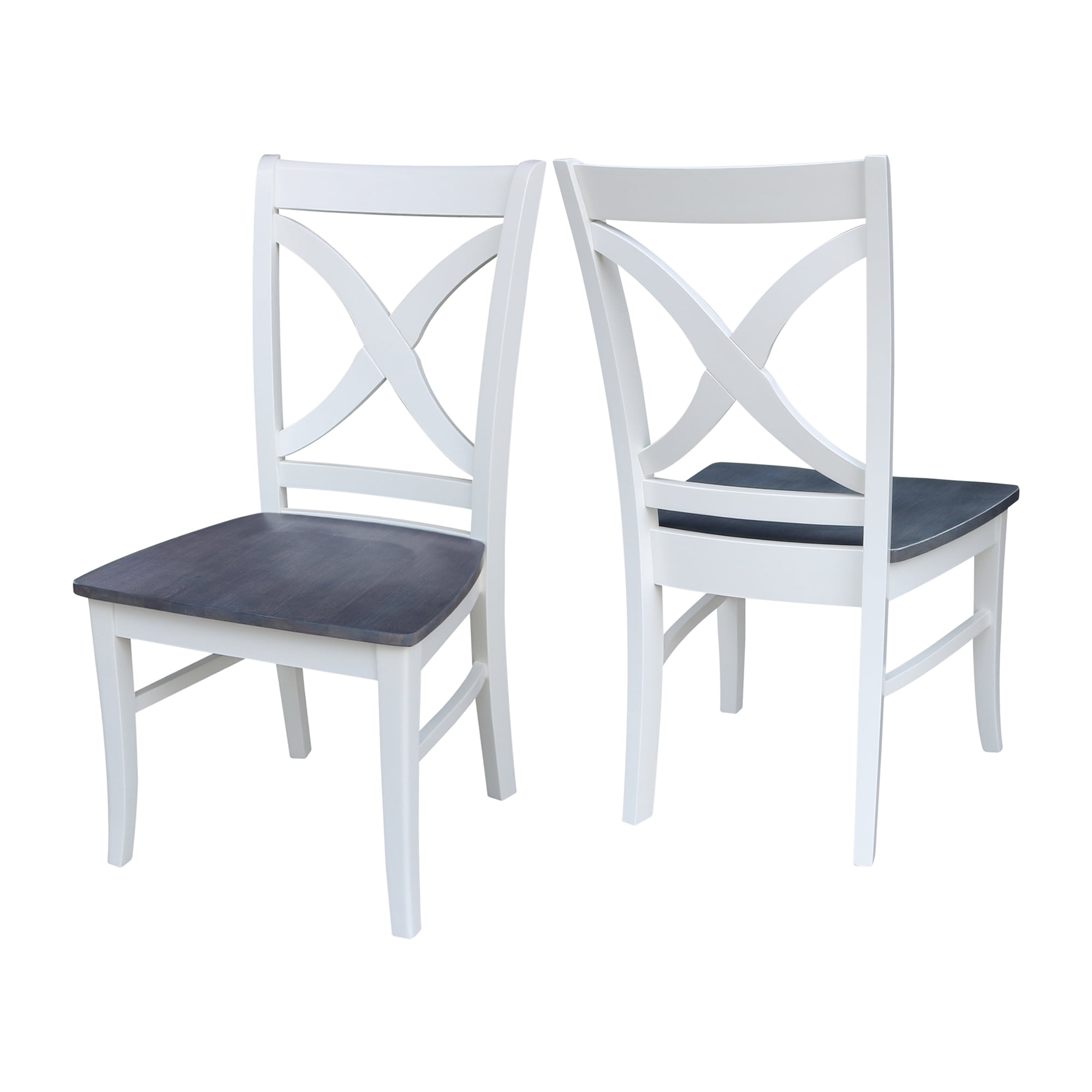 International Concepts Vineyard Solid Wood Dining Side Chair in White (Set of 2) - Image 8