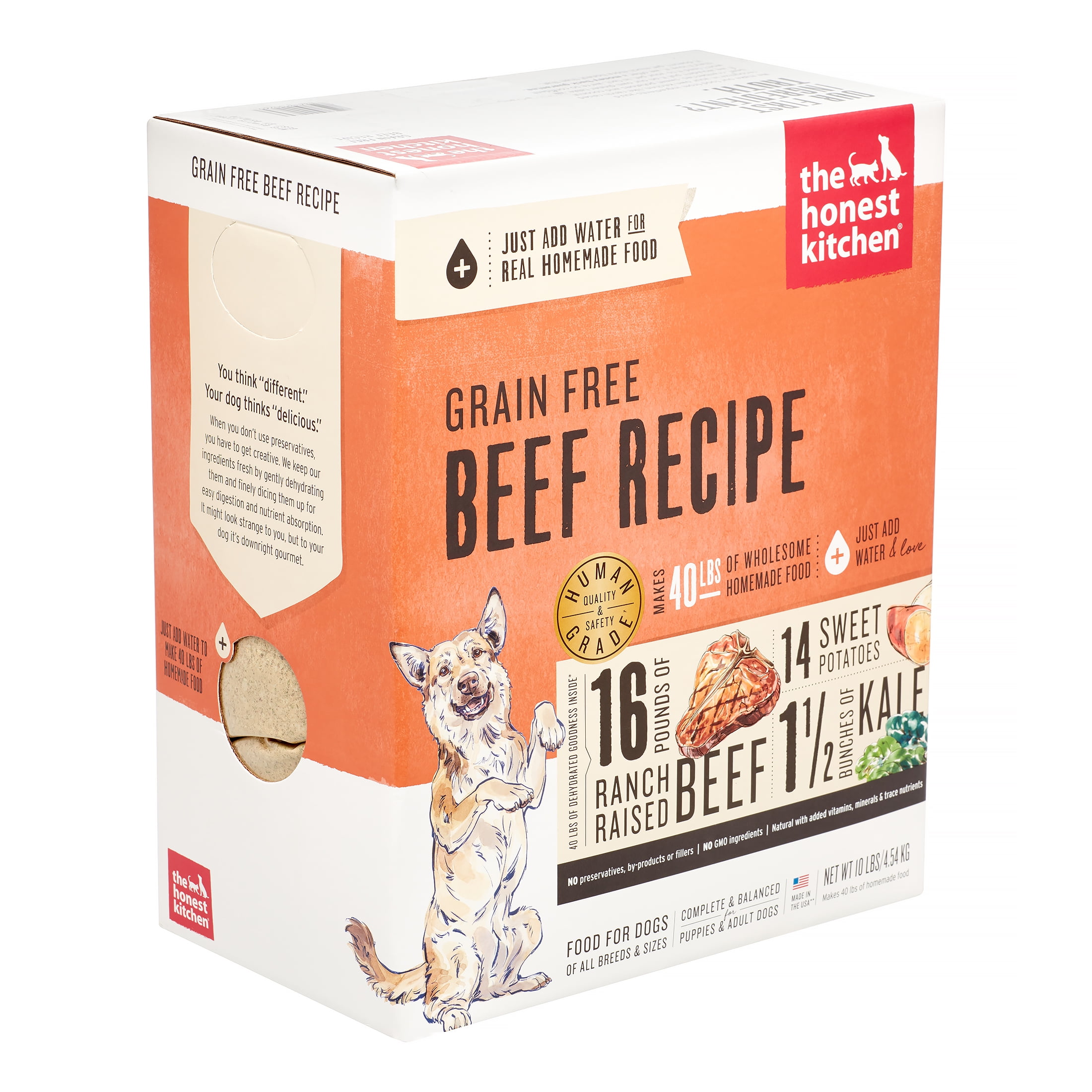 The Honest Kitchen Love: Natural Human Grade Dehydrated Dog Food, Grain Free Beef, 10 lbs (Makes 40 lbs) - Image 4