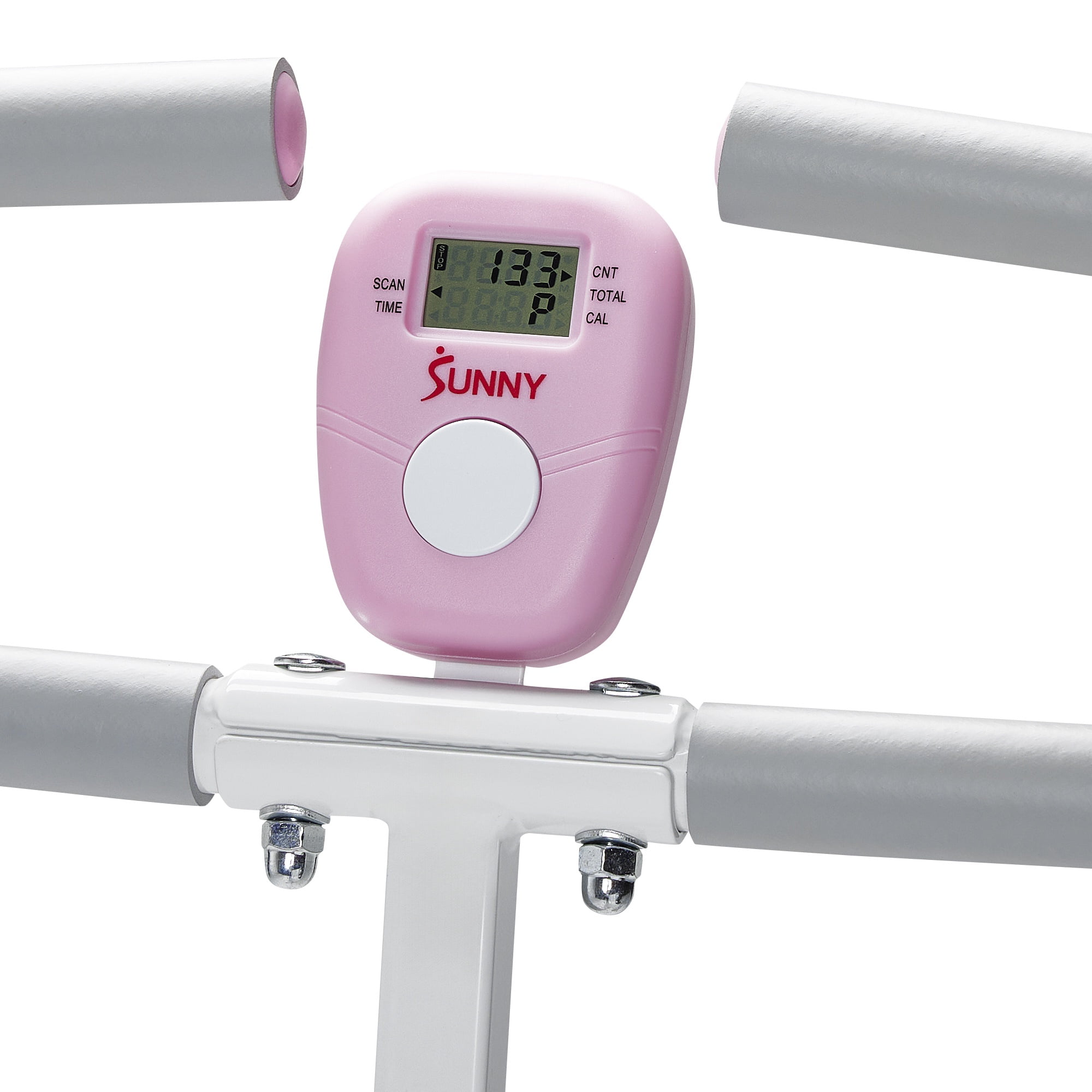 Sunny Health & Fitness Pink Row-N-Ride Plus, Squat Assist Rower for Glutes and Full Body Workout, 330 LB Capacity and Free Access to SunnyFit App - P2100SMART - Image 2