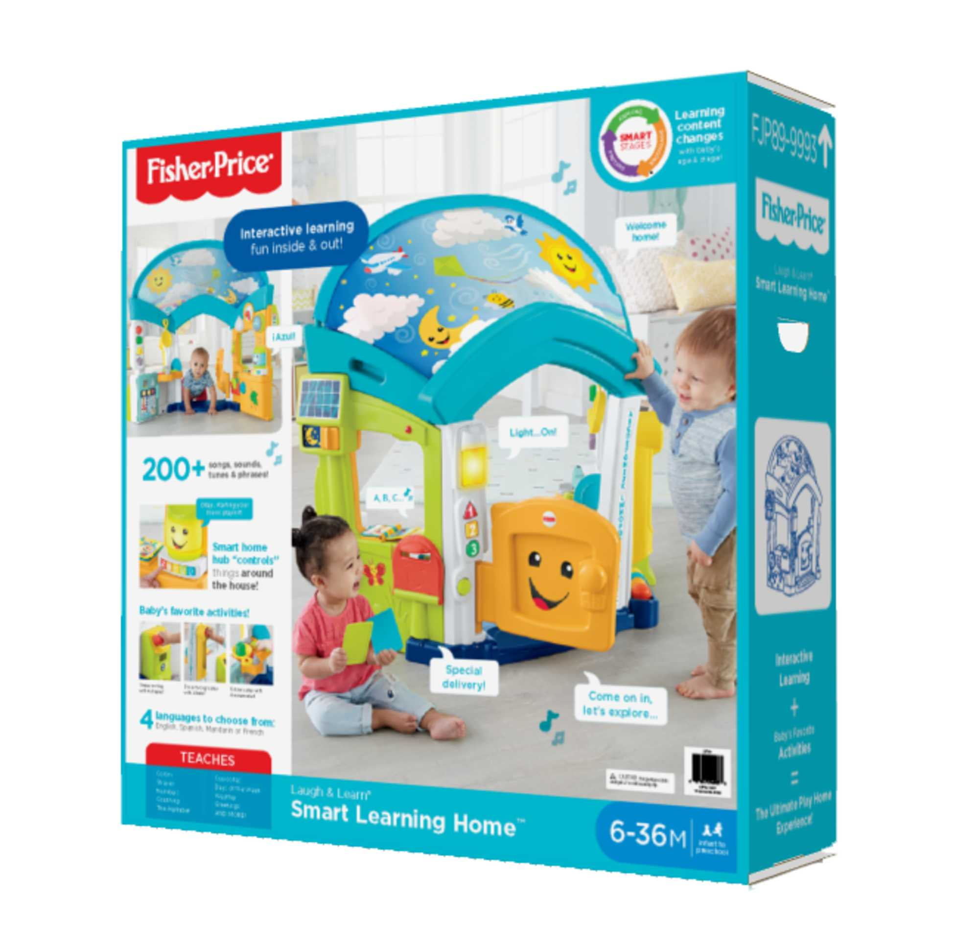Fisher-Price Laugh & Learn Playhouse Educational Toy for Babies & Toddlers, Smart Learning Home - Image 2