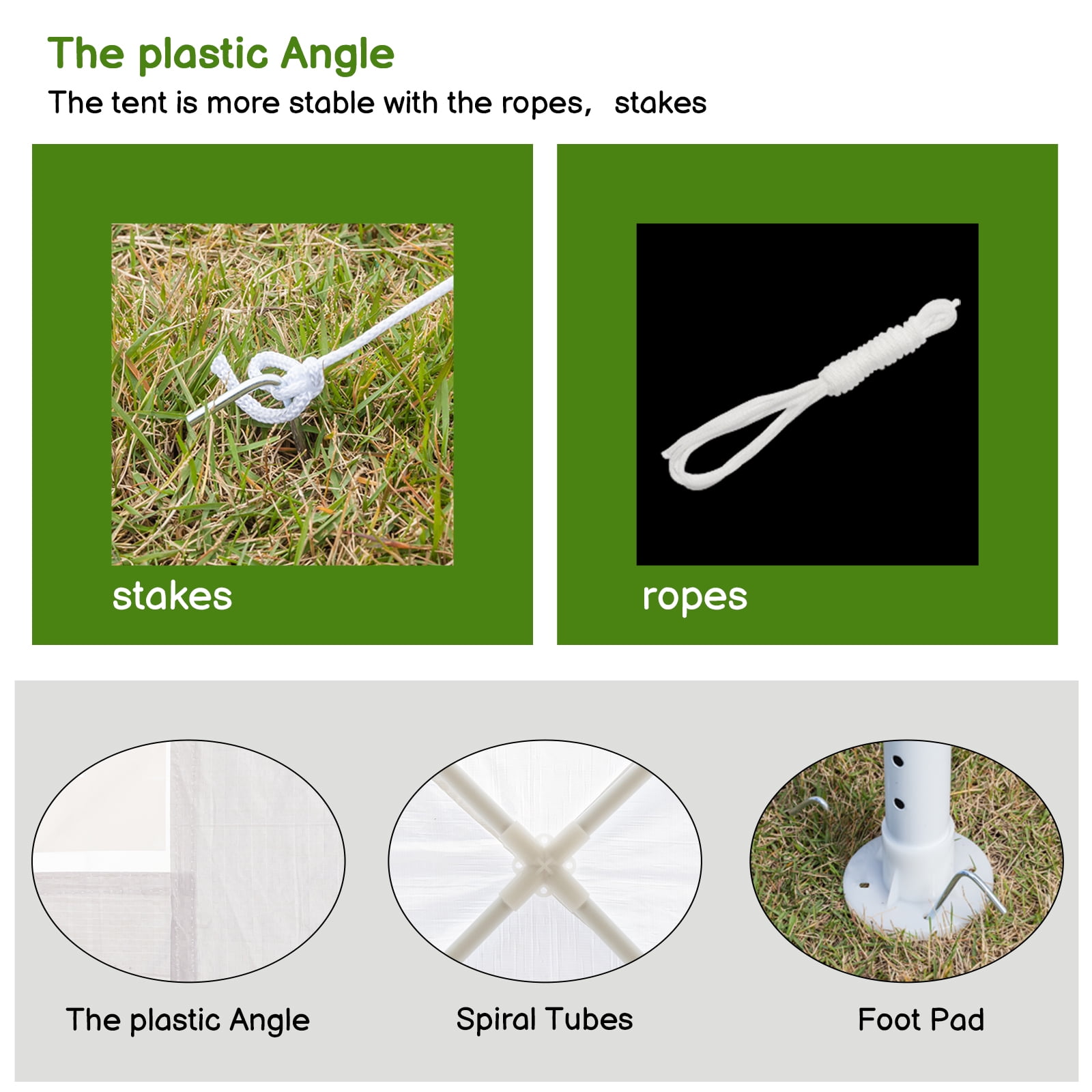 Zimtown 10'x10' Wedding Party Canopy Tent,3 Removable Sidewalls with Windows, Great for Outdoors - Image 5