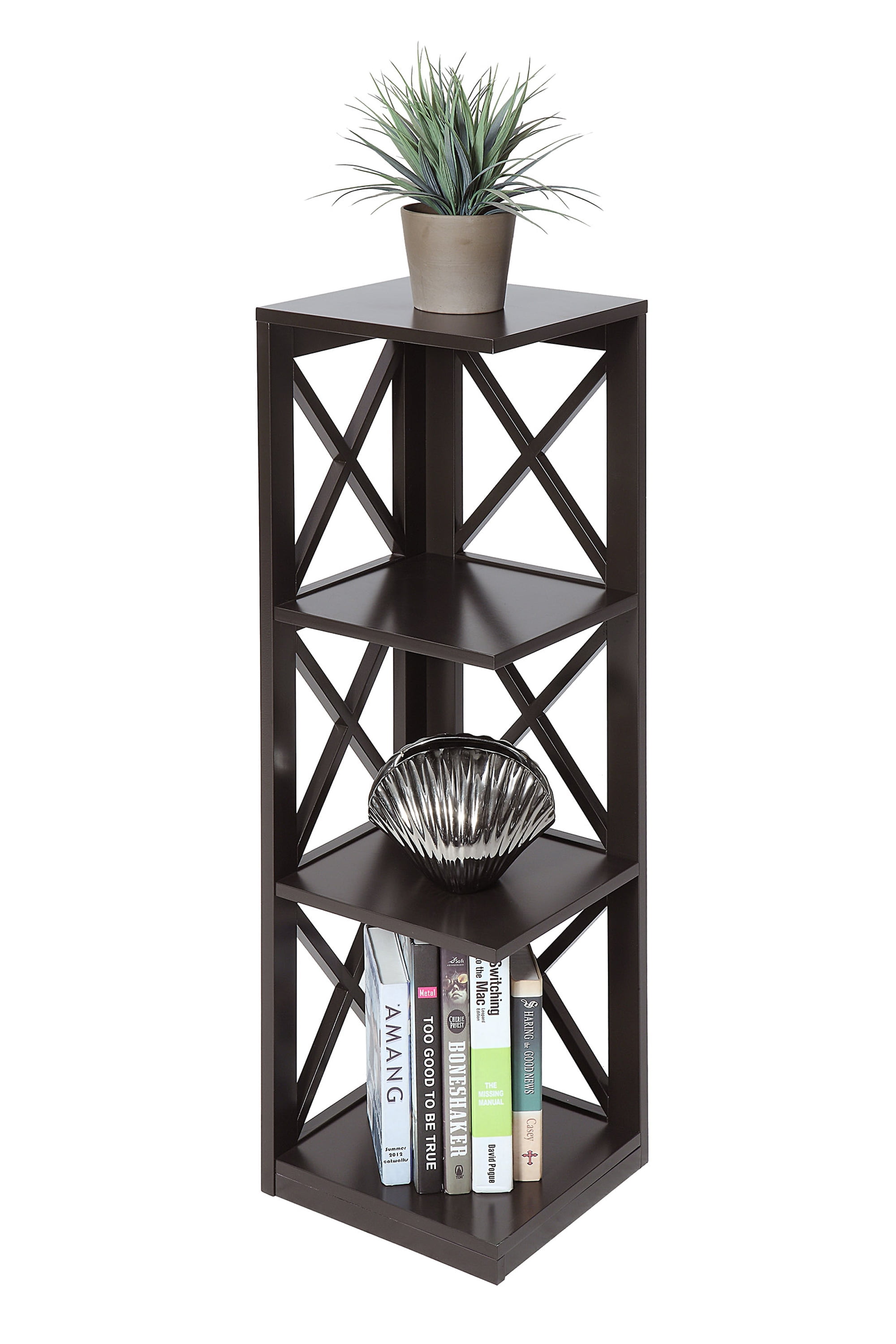 Convenience Concepts Oxford 3 Tier Corner Bookcase, Multiple Finishes - Image 2