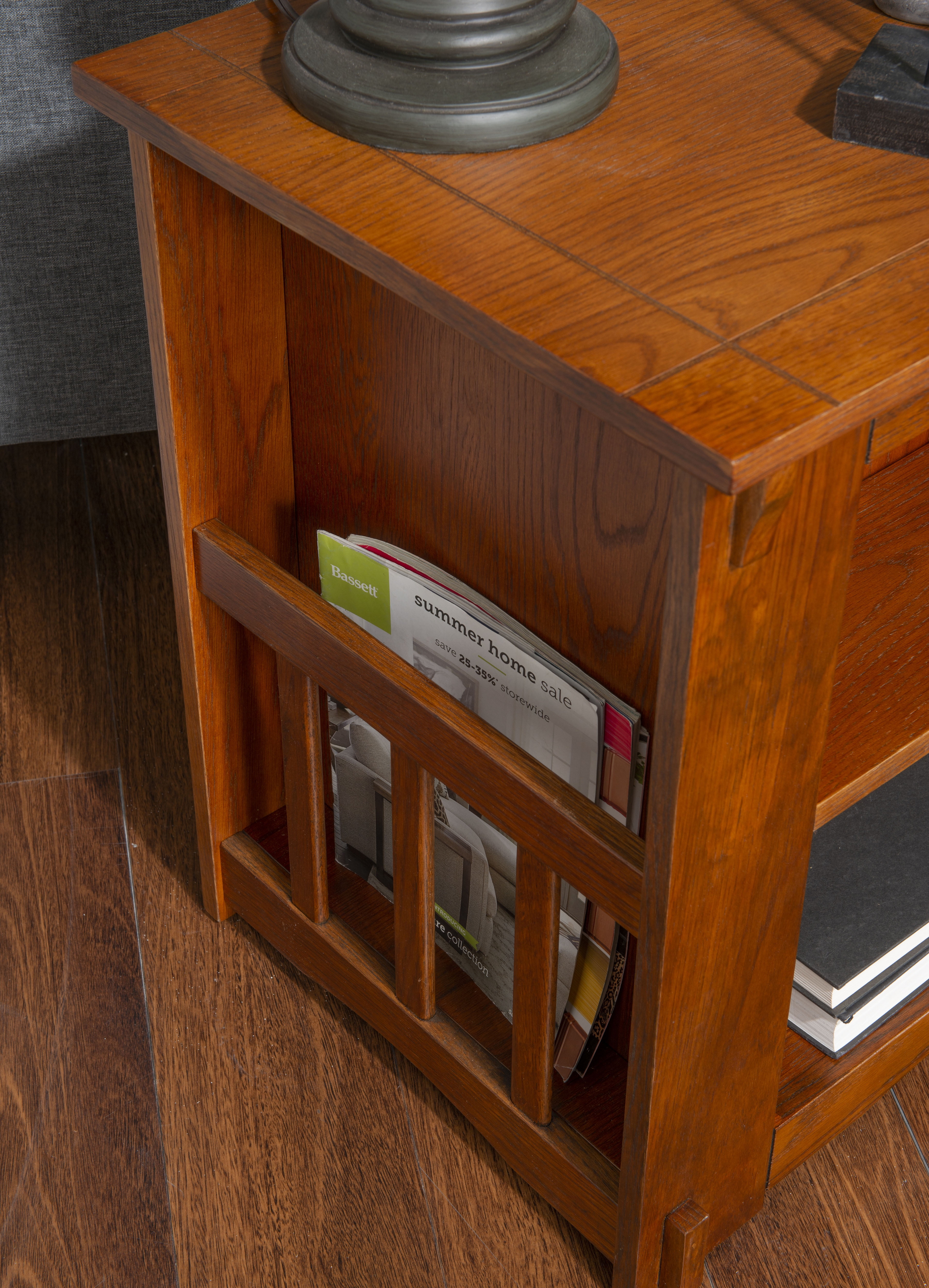 Powell Mission Oak Cabinet Table - Image 13