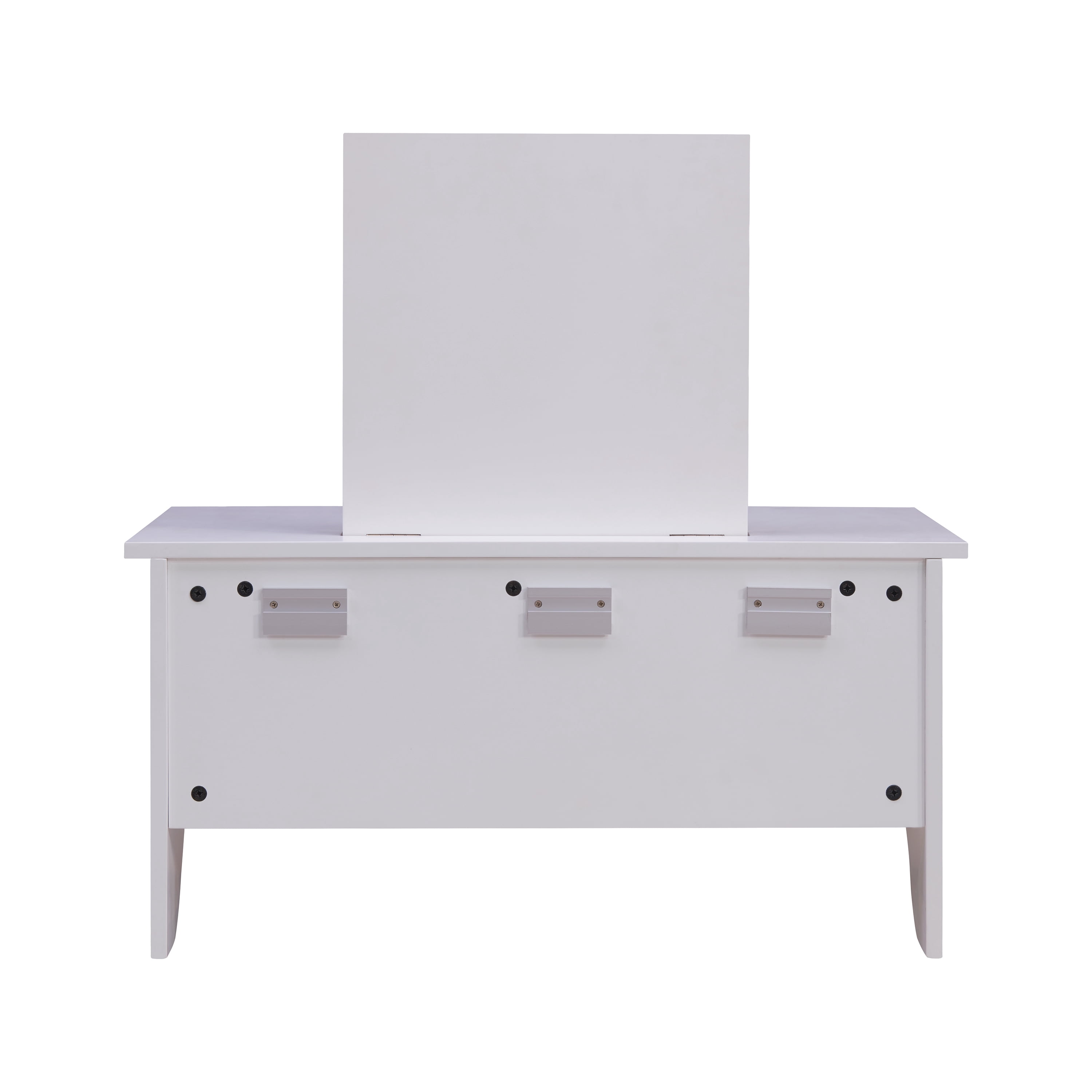 SEI Furniture White Wall Mount Ledge with Vanity Mirror 31.75 x 16 - Image 8