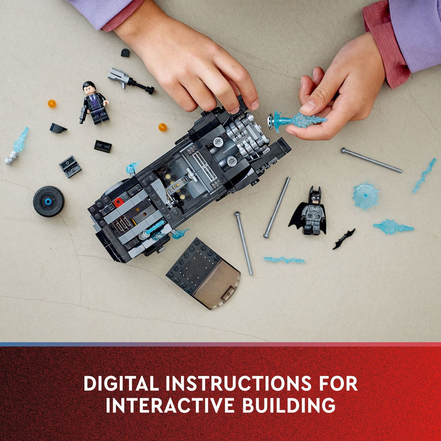 LEGO DC Batman Batmobile: The Penguin Chase Car Toy, Gift Idea for Kids, Boys and Girls 8 Plus Years Old with 2 Minifigures, Super Heroes Set, 76181 - Image 4