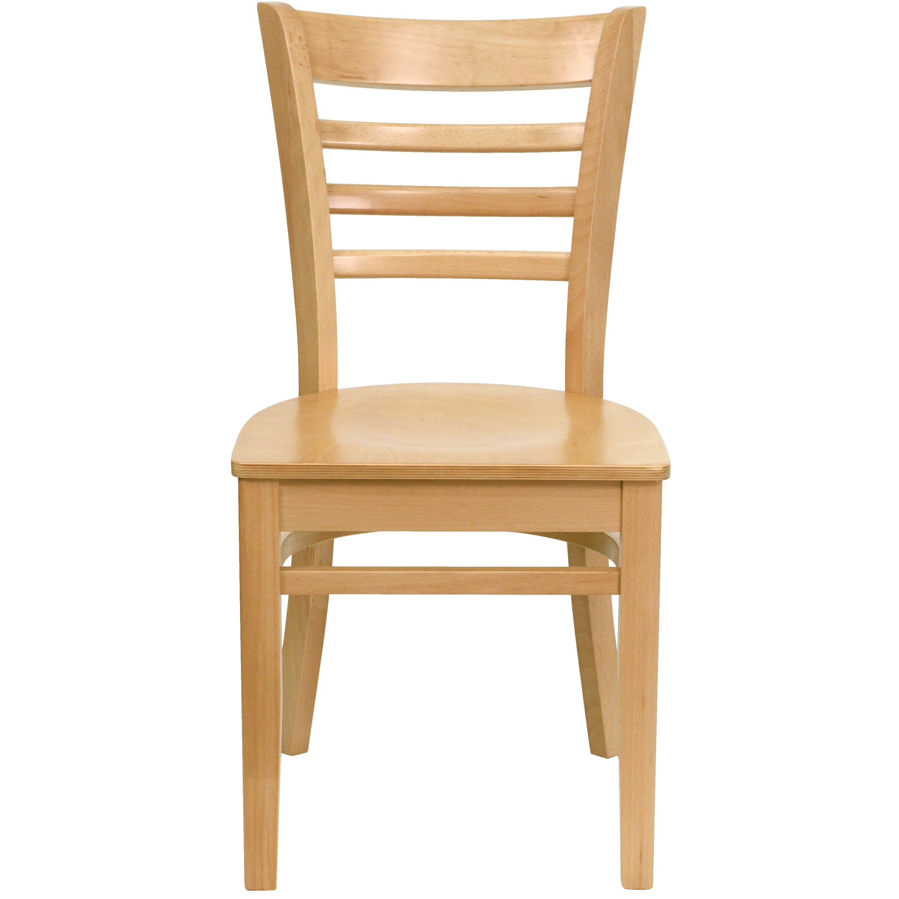 Flash Furniture HERCULES Series Ladder Back Natural Wood Restaurant Chair - Image 7
