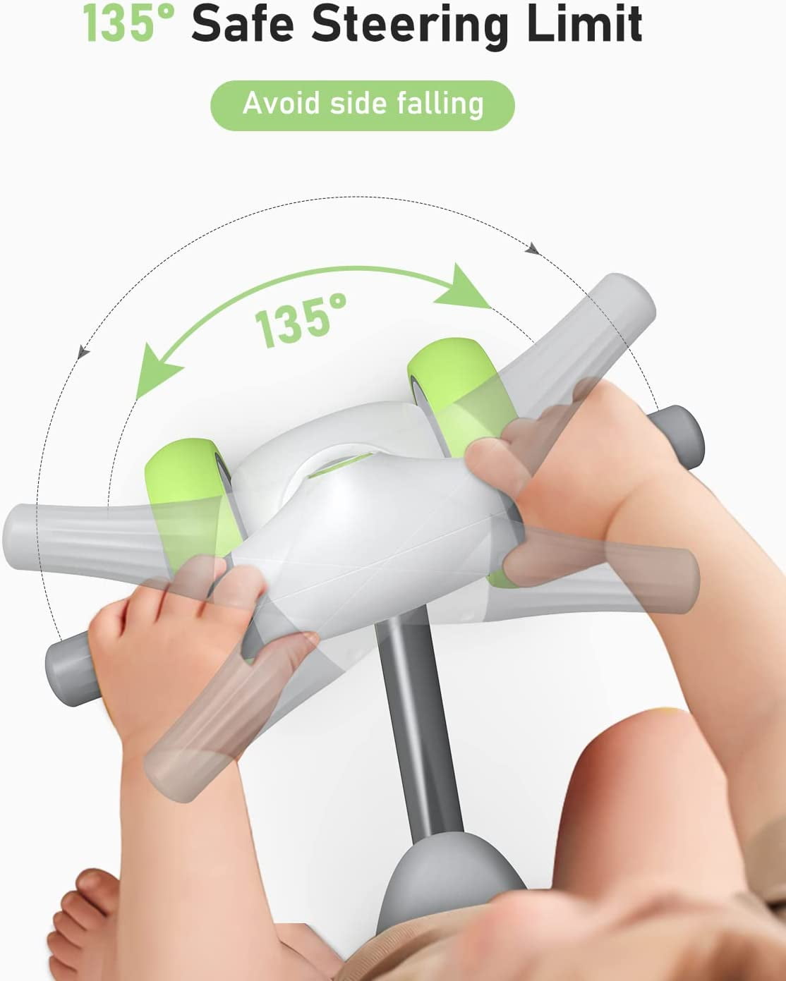 Lillilook Baby Balance Bikes with 4 Wheels for 18-36 Months, Toddler Bicycle for Boys Girls Gift - Image 9