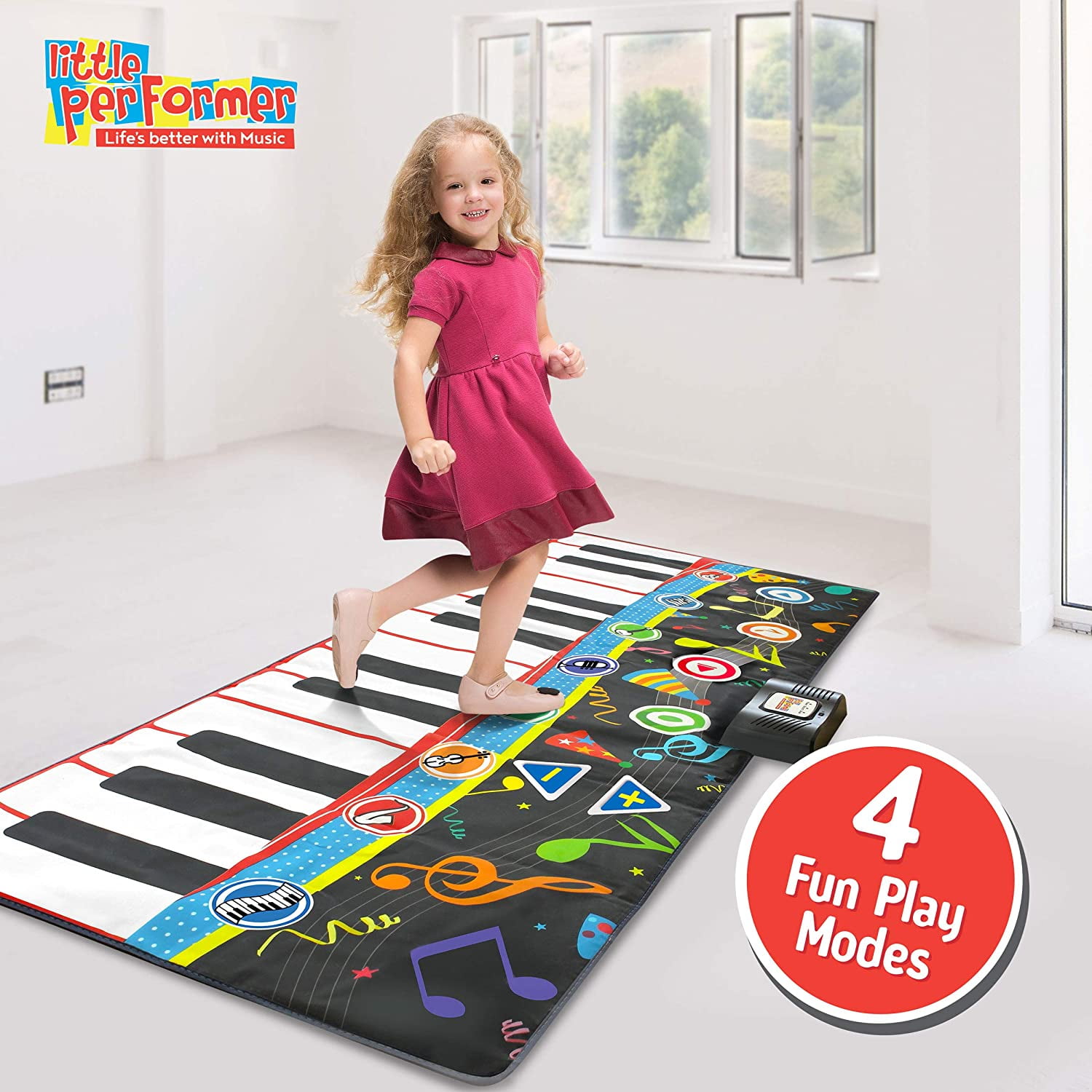 Little Performer Piano Dance Mat for Kids | 24 Key 70 Giant Floor Piano Music Mat - Image 4