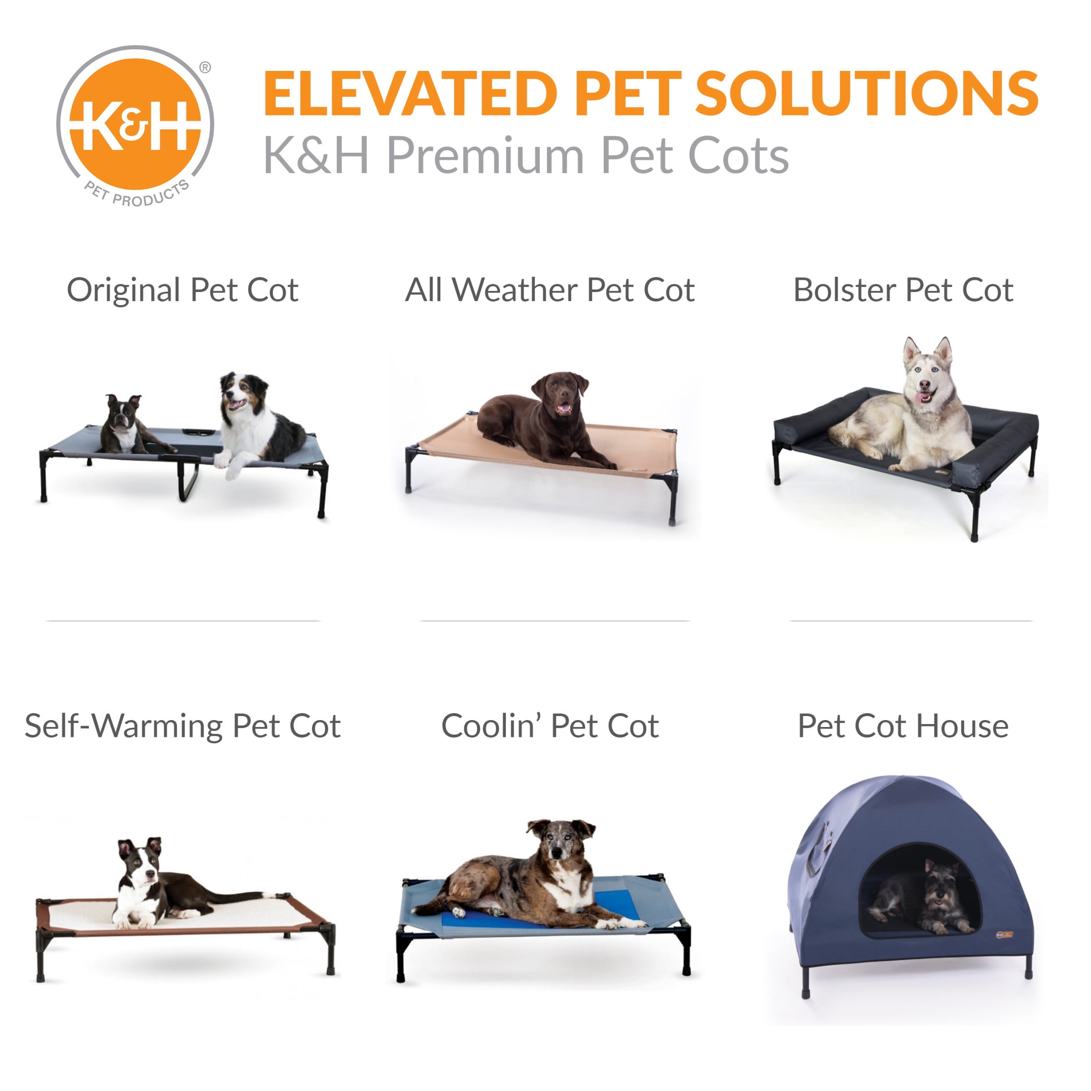 K&H Pet Products All Weather Elevated Outdoor Pet Cot Gray Large 42 X 30 X 7 Inches - Image 9