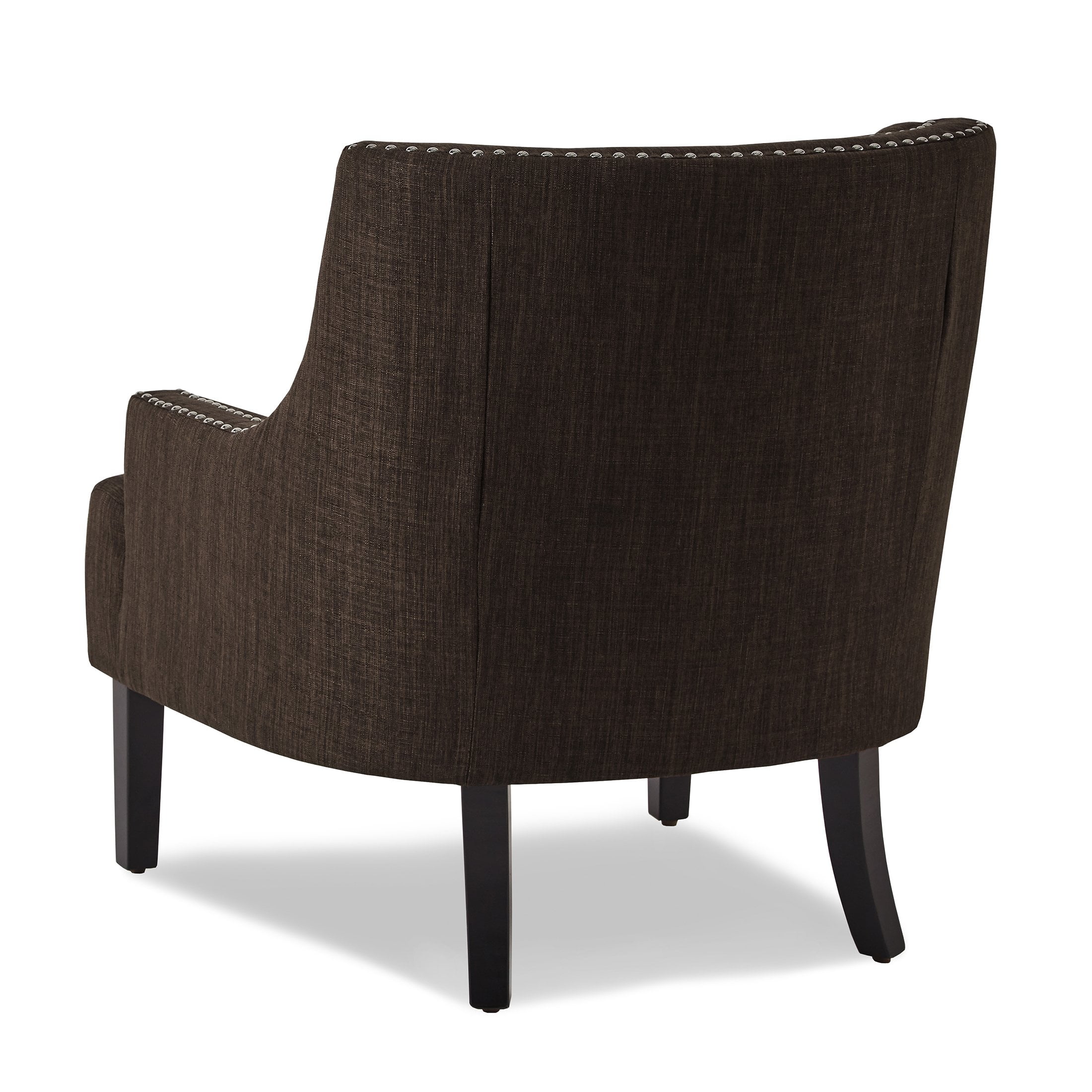 OakvillePark Vernonia Fabric Upholstered Accent Chair, Chocolate - Image 3